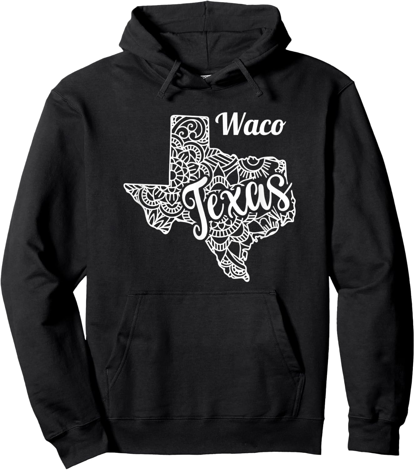 Waco TX - Texas City Hoodie - Hoodie | Black