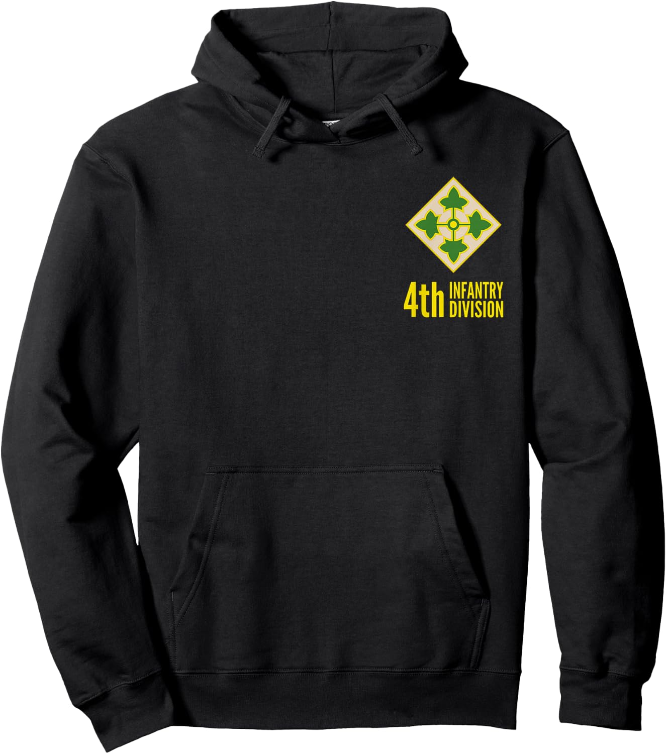 4th Infantry Division Army Hoodie - Hoodie | Black