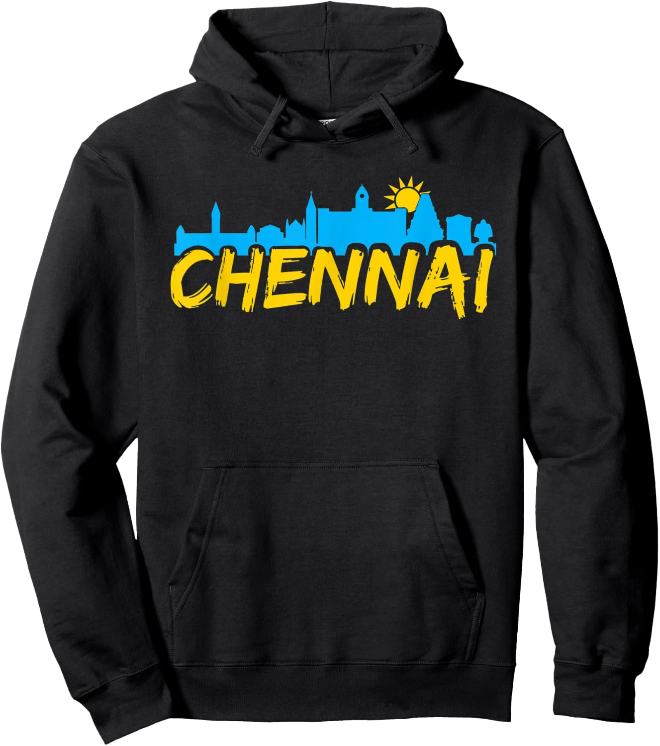 Chennai Madras Sky Tamil Tamilnadu Hoodie - Hoodie | Black