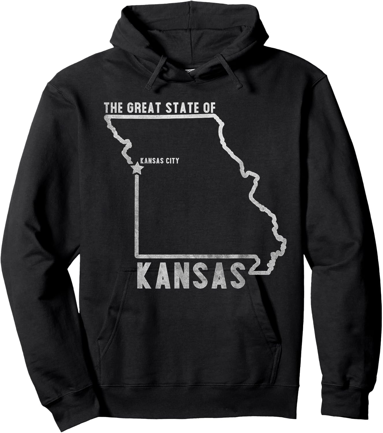 Great State of Kansas Hoodie - Hoodie | Black