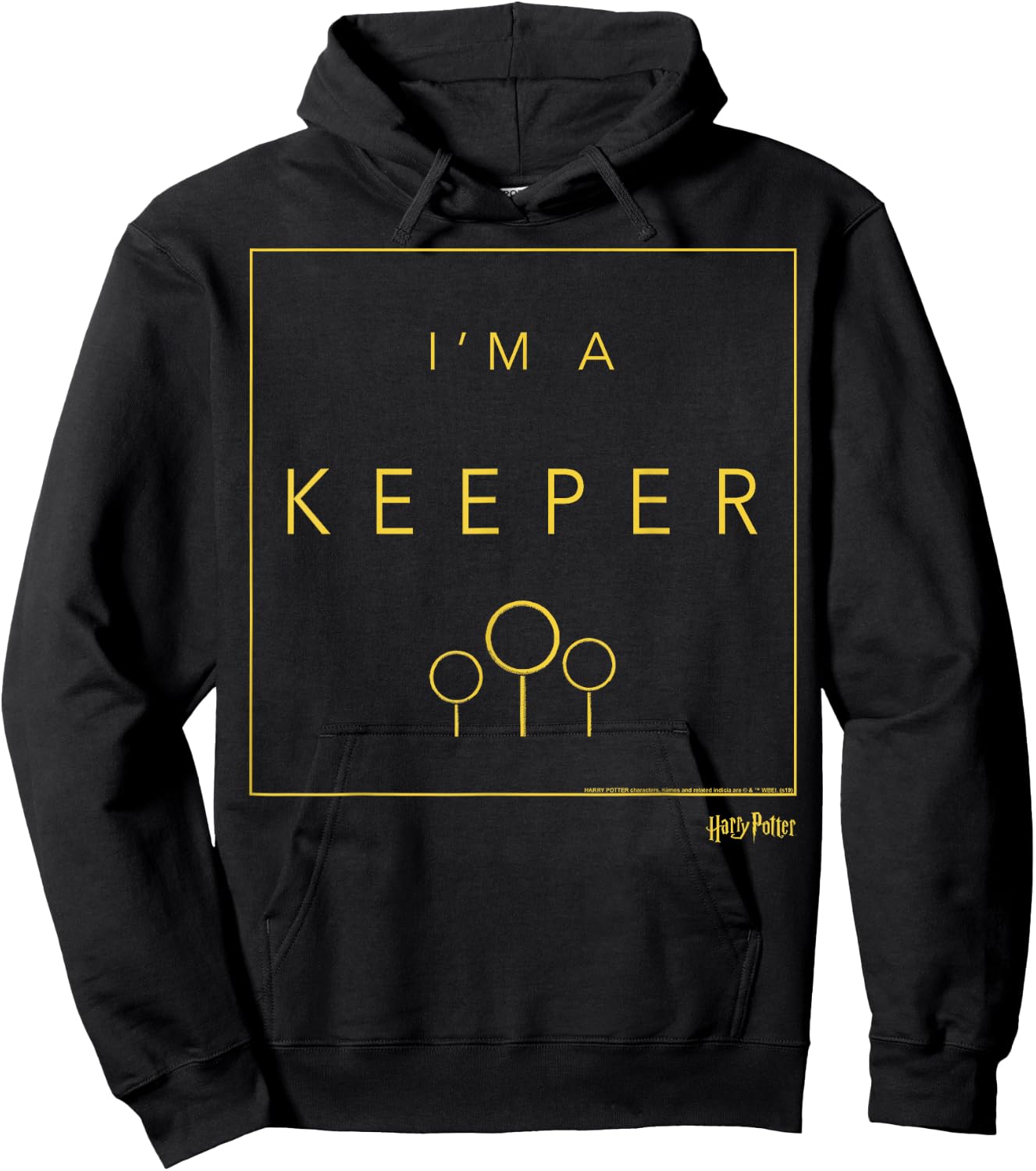 Harry Potter Quidditch I'm A Keeper Hoodie - Hoodie | Black