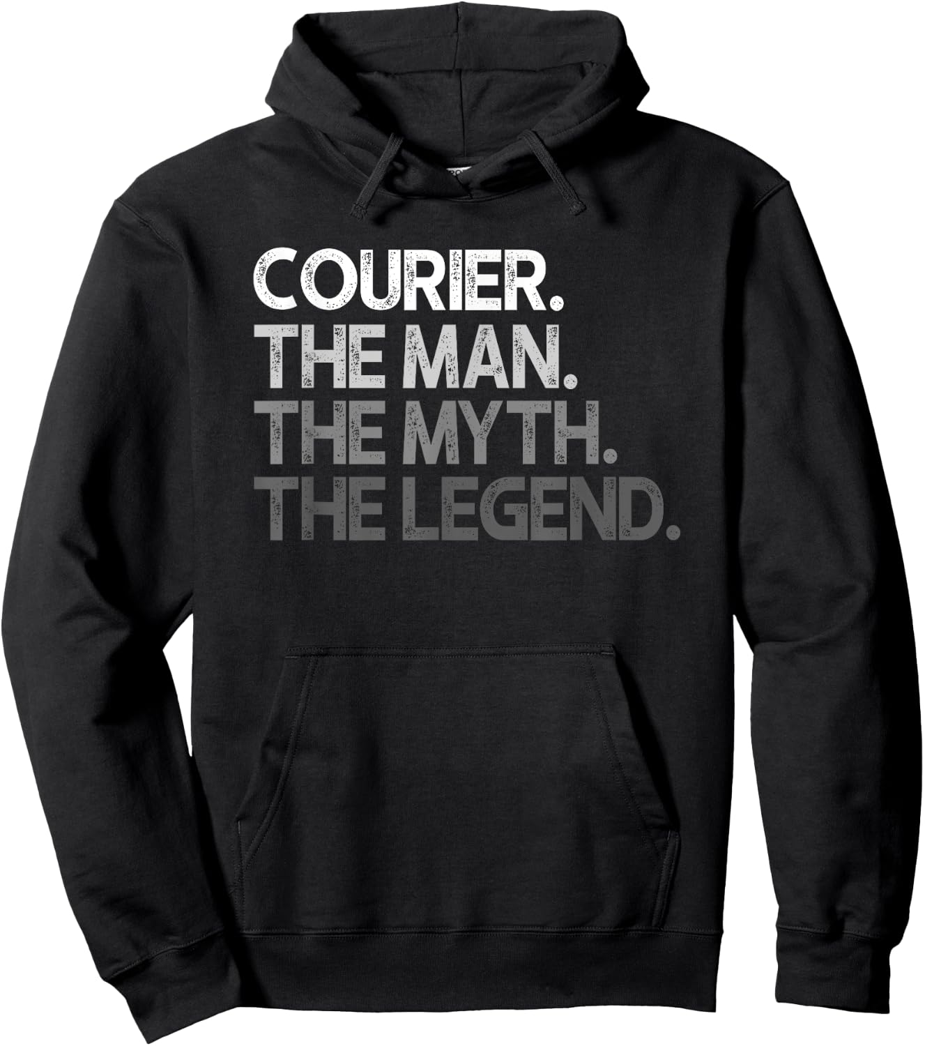 Courier Gift The Man Myth Legend Hoodie - Hoodie | Black