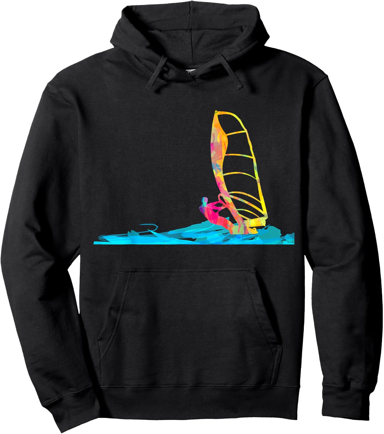 Windsurfing Windsurfer Gift Surfboard Hoodie - Hoodie | Black