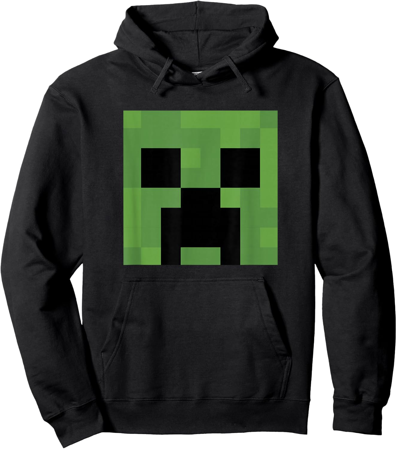 Minecraft Creeper Big Face Hoodie - Hoodie | Black