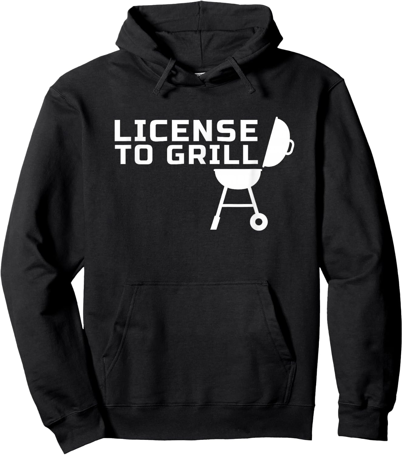 License to GRILL - for Backyard Outdoor Grill Chefs Hoodie - Hoodie | Black