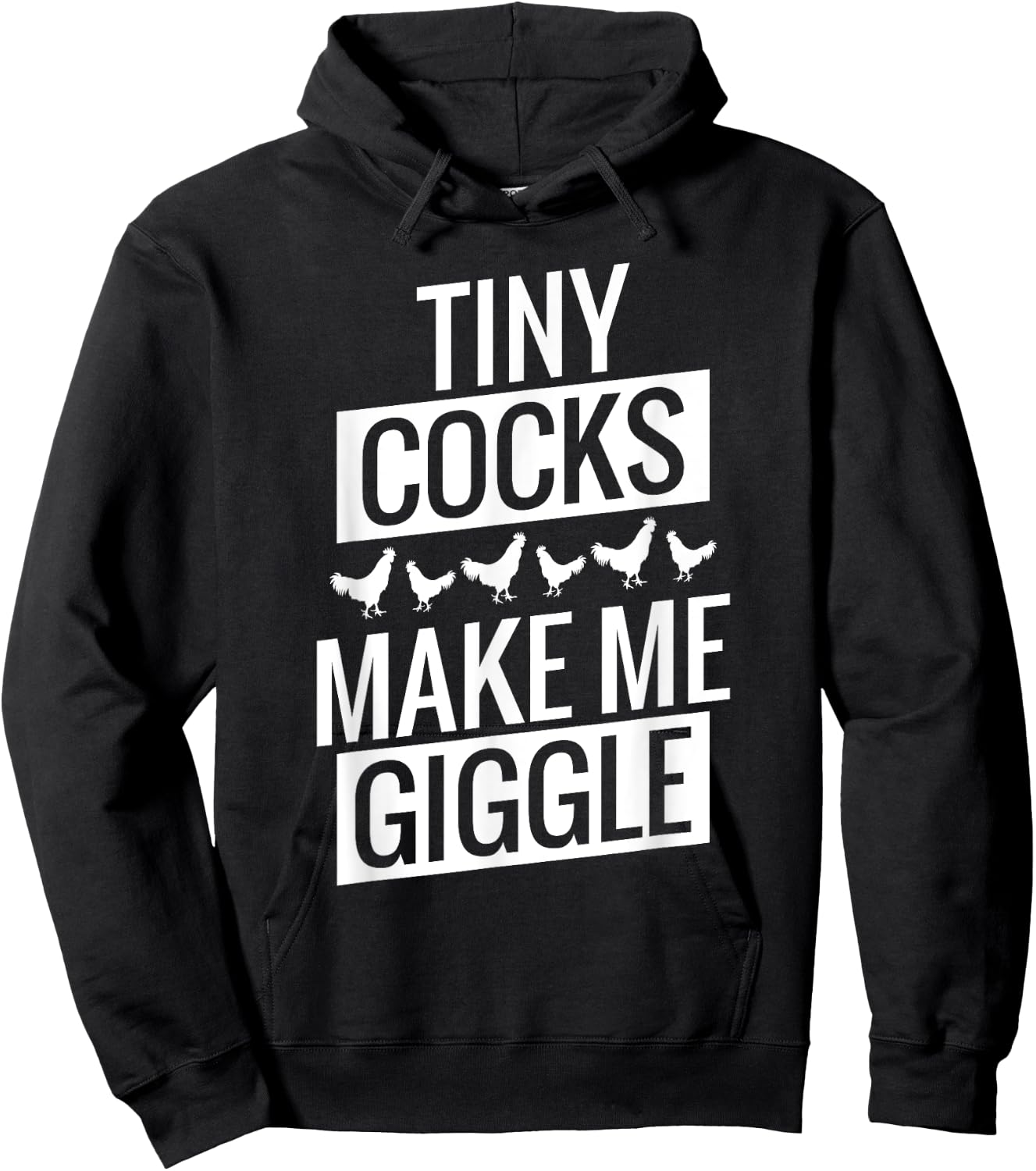 Tiny Cocks Make Me Giggle Hoodie - Hoodie | Black