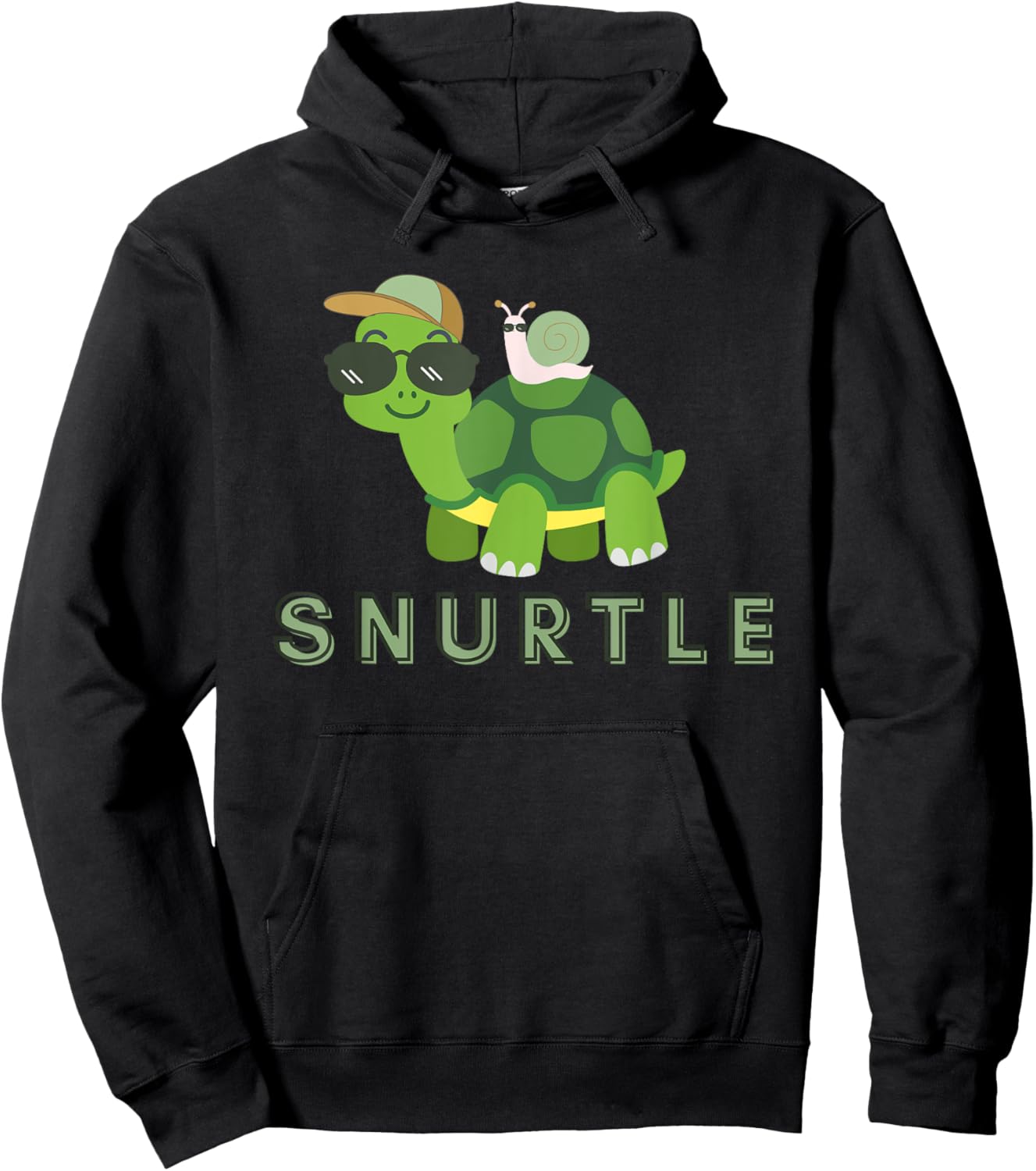Snurtle Snail&Turtle Hoodie - Hoodie | Black