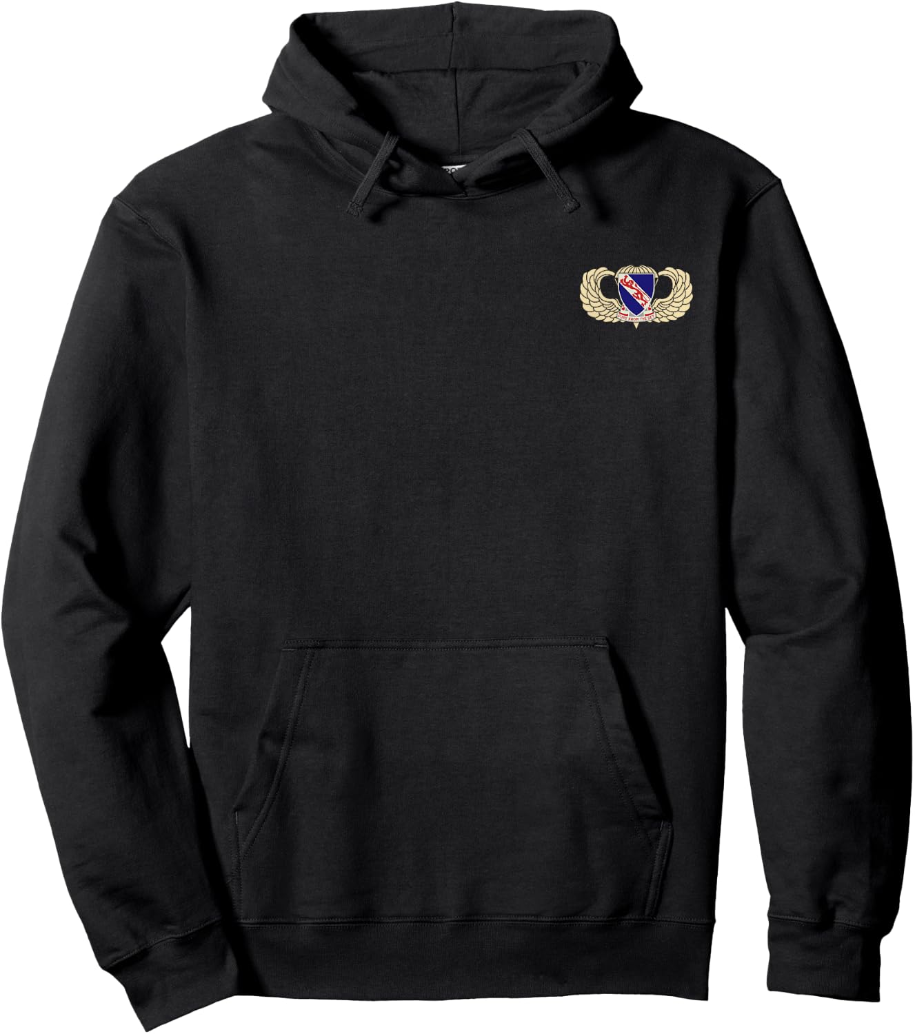 508th Airborne Infantry Regiment Flag Veteran Paratrooper Hoodie - Hoodie | Black
