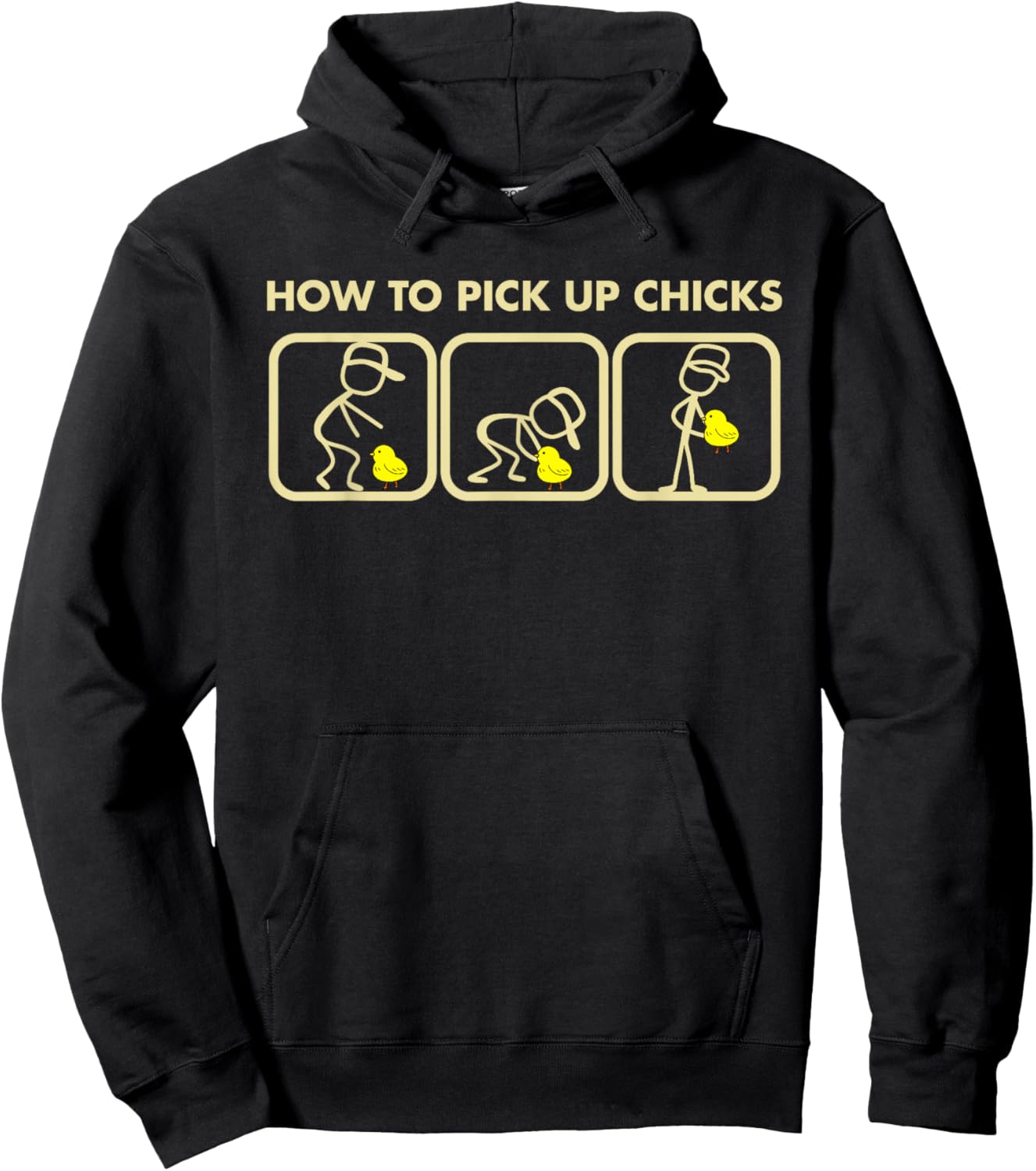 How To Pick Up Chicks Funny Apparel Hoodie - Hoodie | Black