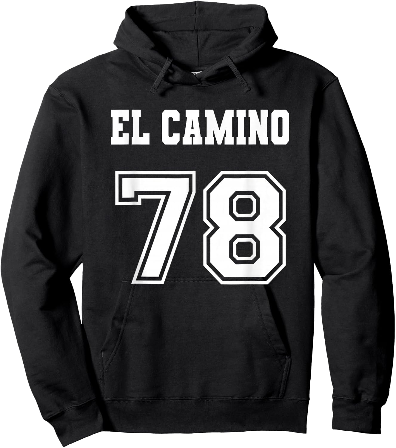 Jersey Style El Camino 78 1978 Hoodie - Hoodie | Black
