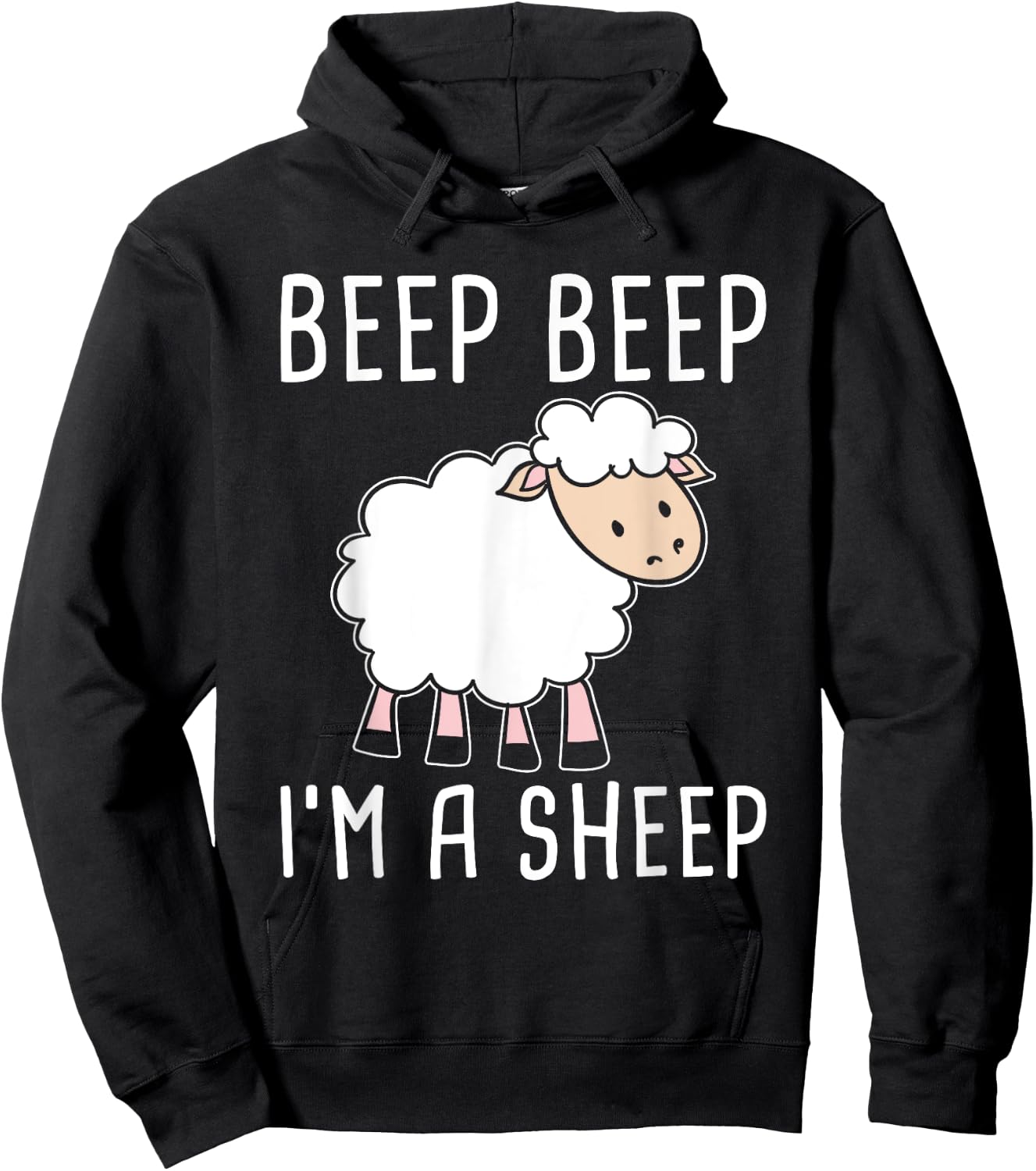 Funny Sheep Design for Farmers and Sheep Lovers Hoodie - Hoodie | Black