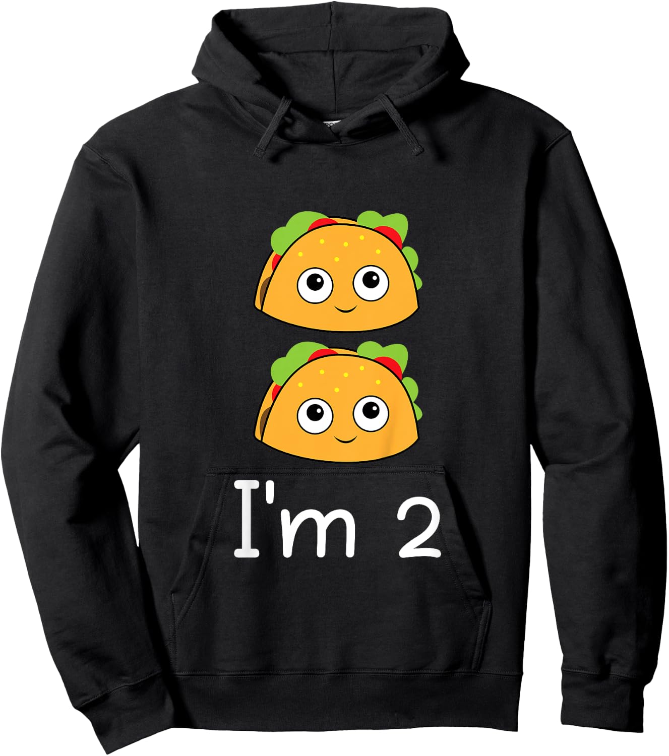 Taco Twosday Taco 2nd Birthday Hoodie - Hoodie | Black
