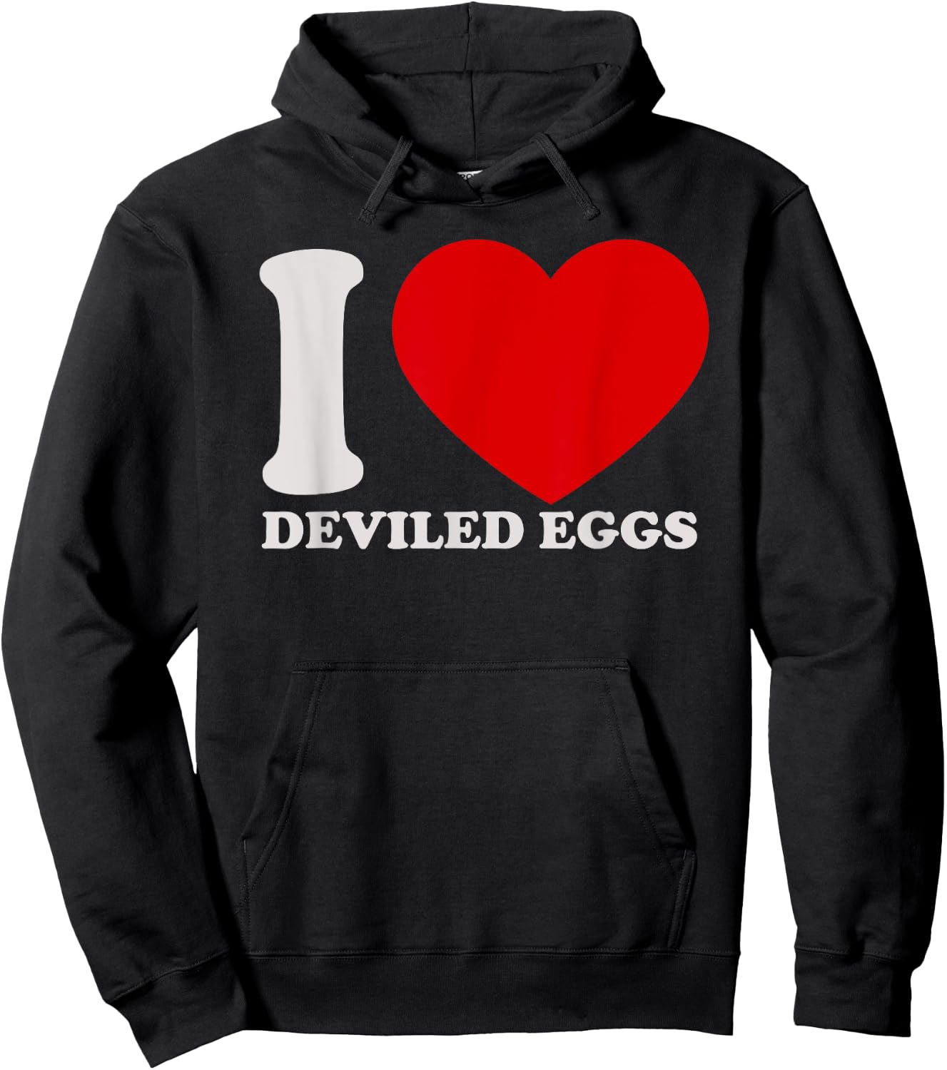 I love Deviled Eggs I heart DEVIled Eggs for DEVIled Eggs Hoodie - Hoodie | Black