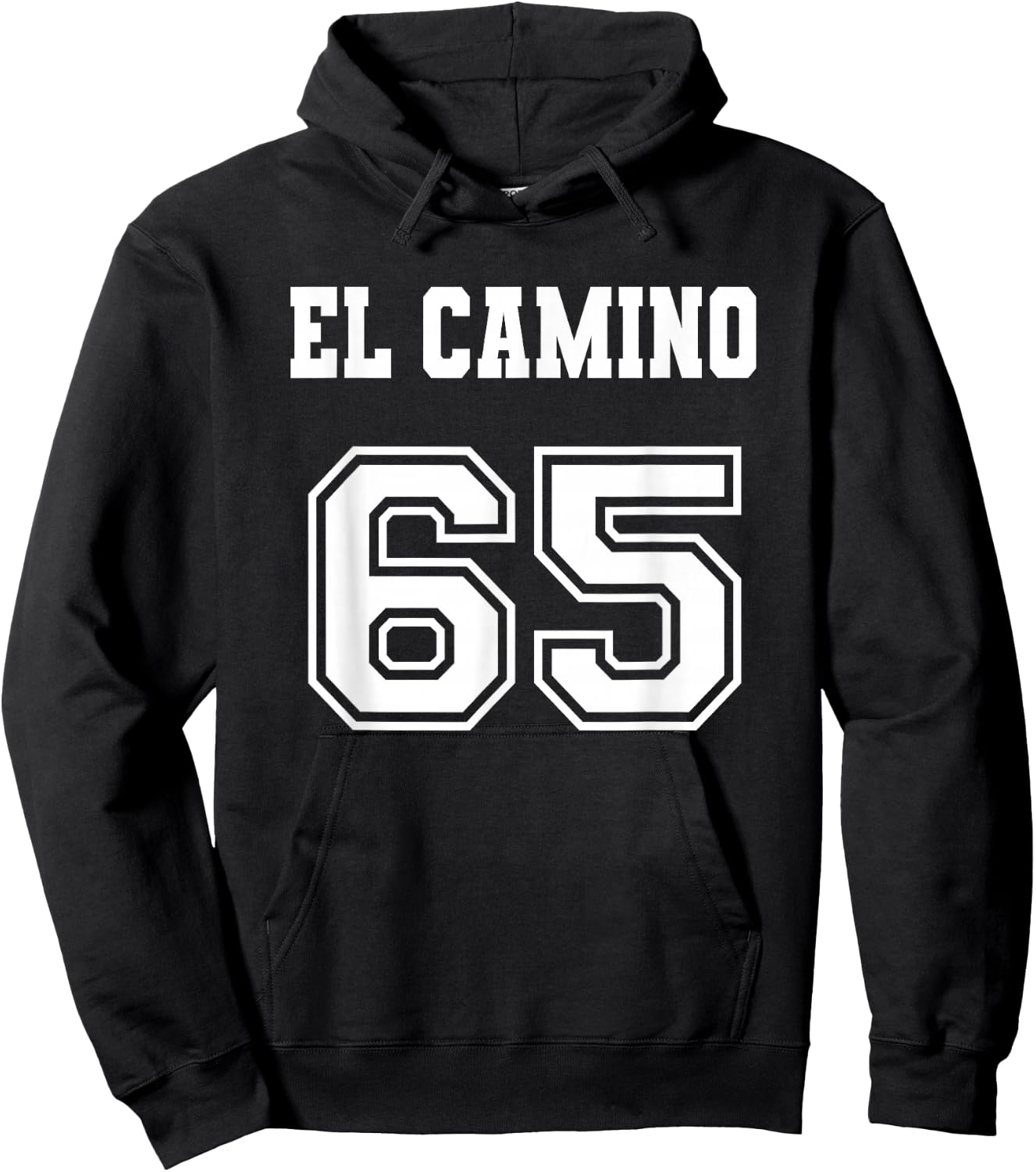 Jersey Style El Camino 65 1965 Hoodie - Hoodie | Black