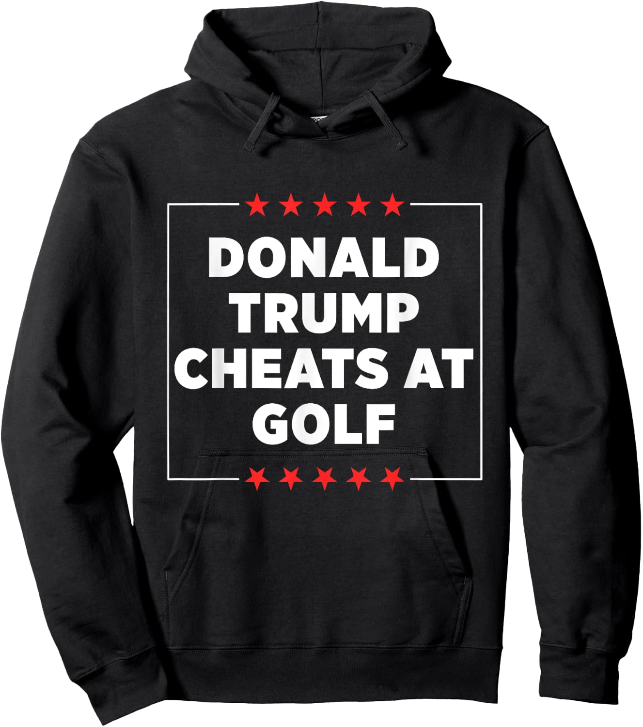 Donald Trump Cheats at Golf Hoodie - Hoodie | Black