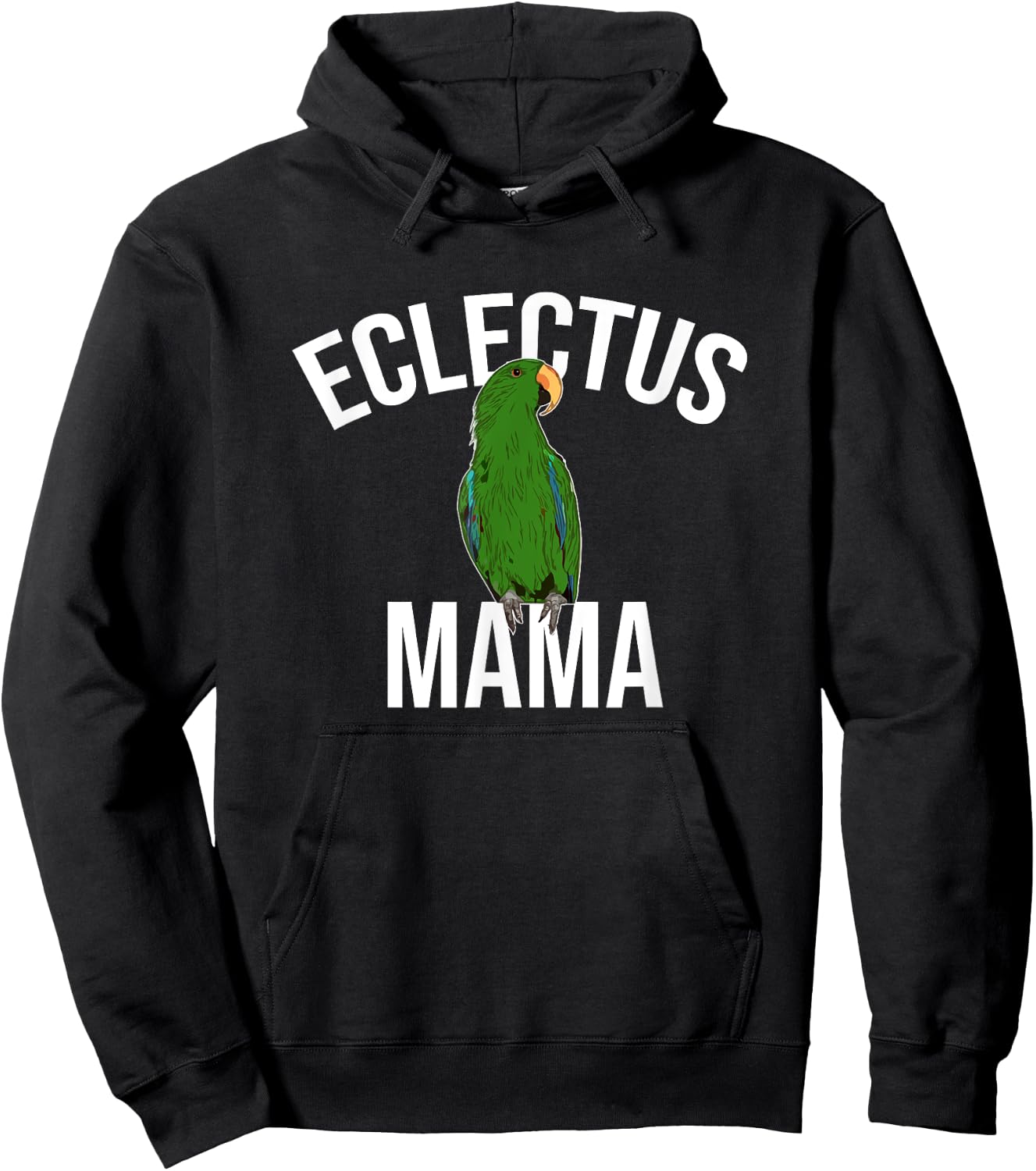 Eclectus Mama Parrot Bird Macaw Hoodie - Hoodie | Black