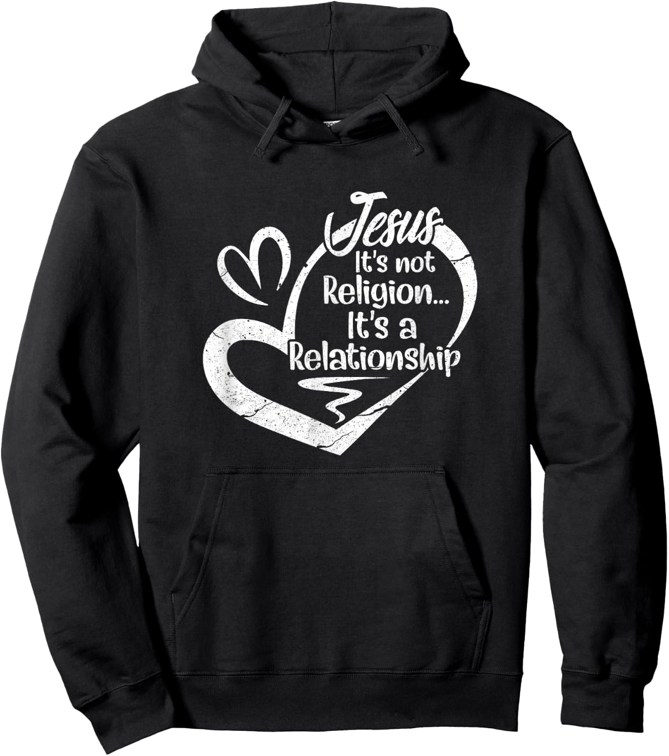 It's Not A Religion It's A Personal Relationship Christian Hoodie - Hoodie | Black