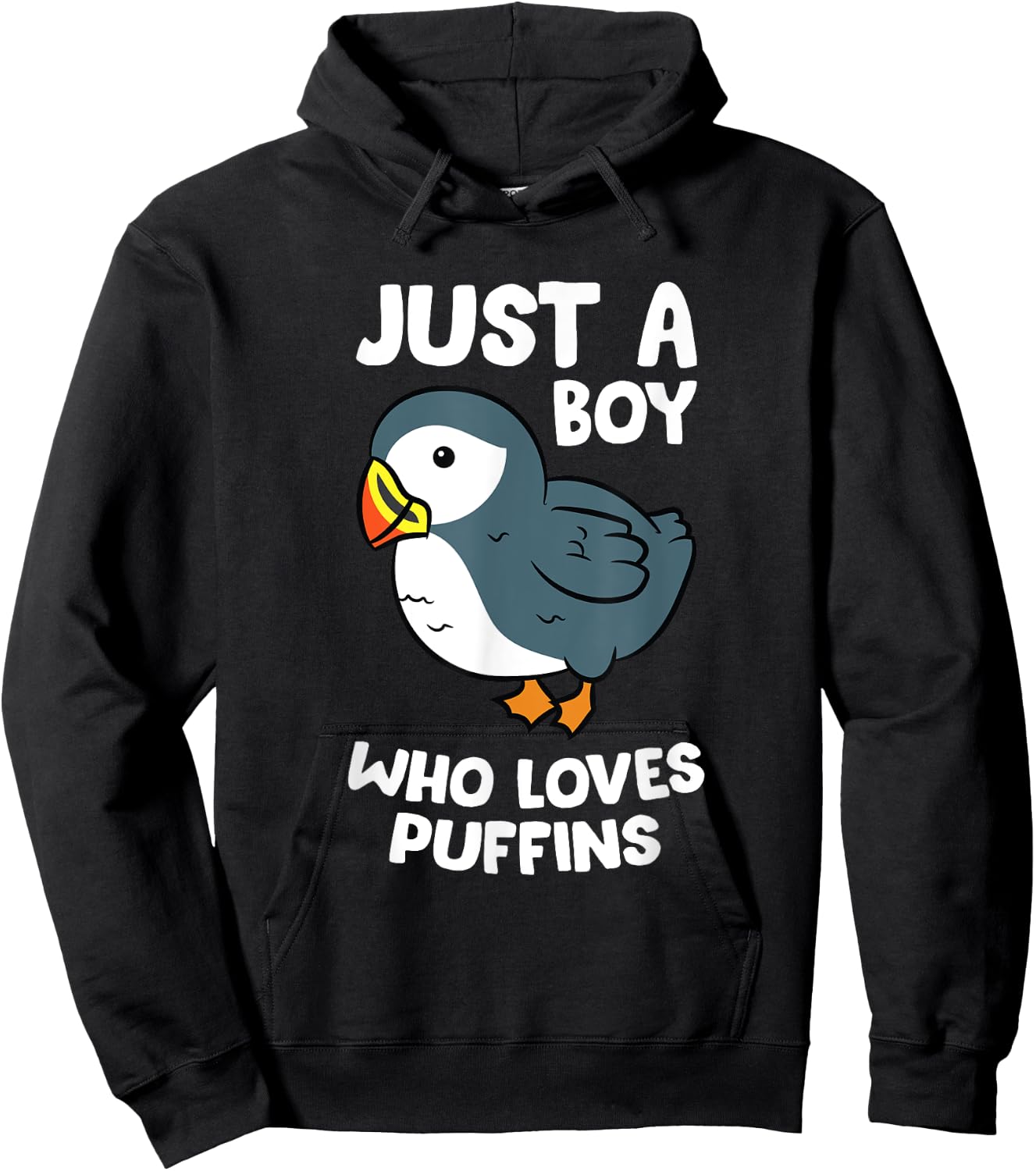 Just a Boy Who Loves Puffins Iceland Seabird Puffins Hoodie - Hoodie | Black
