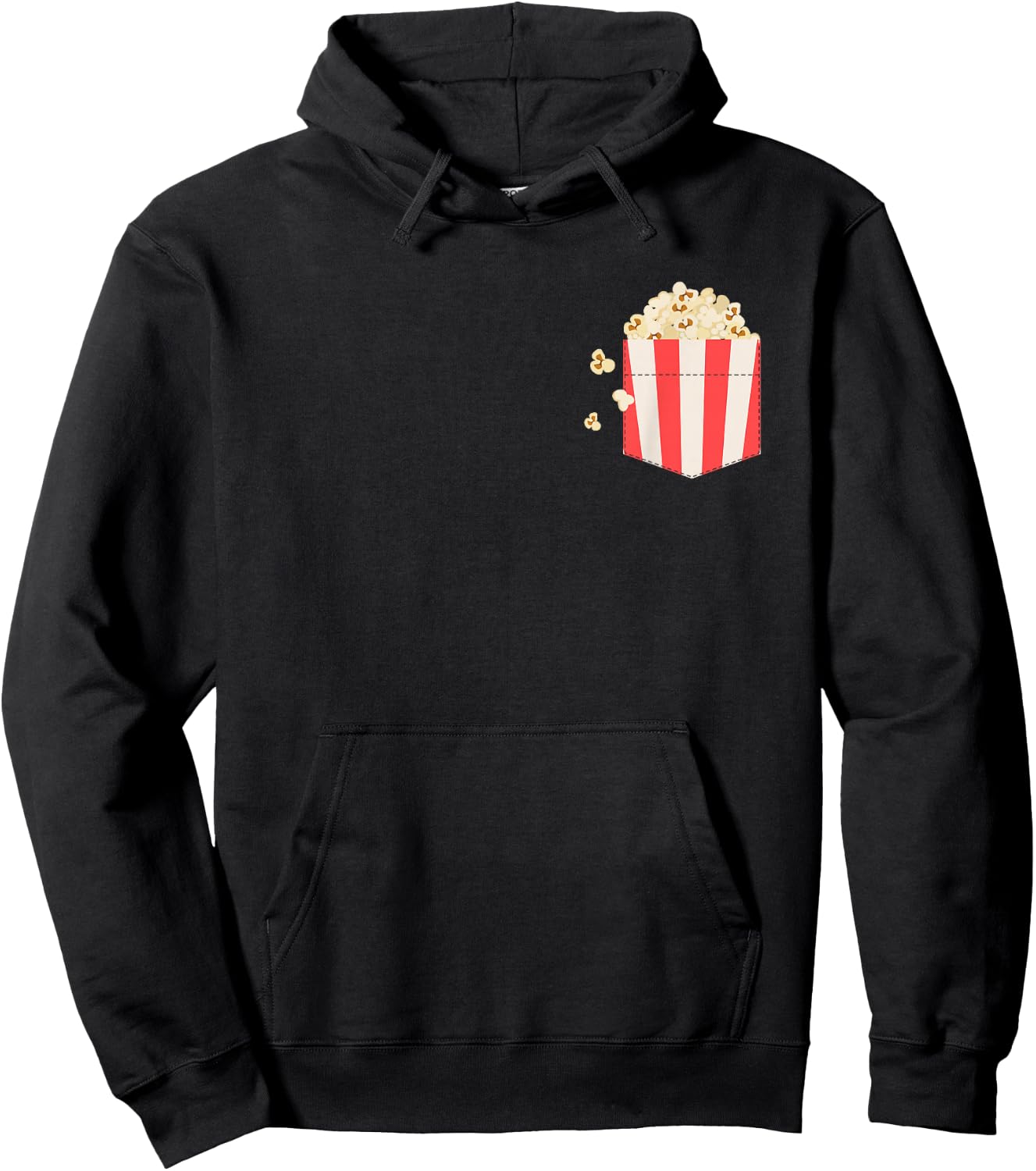 Pocket Popcorn Hoodie - Hoodie | Black