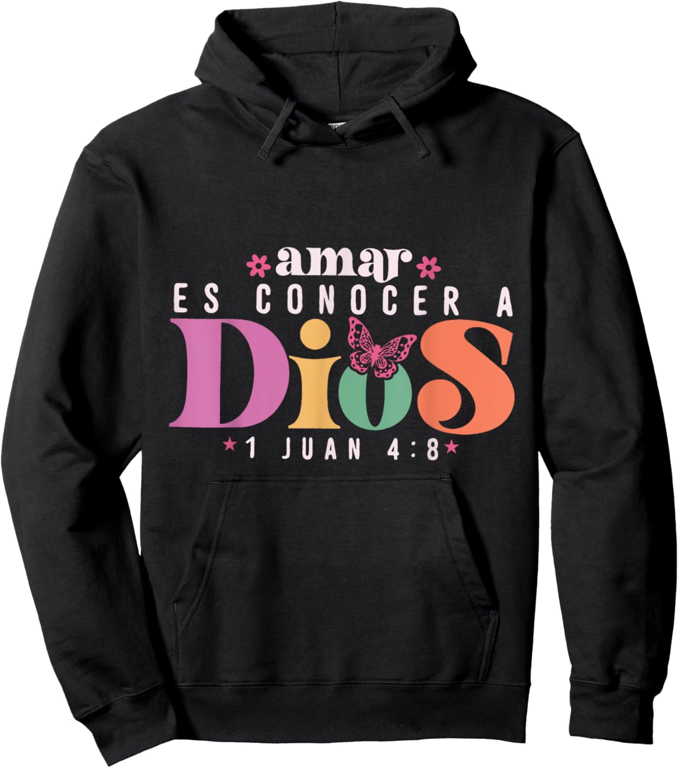 Amar es Conocer a Dios Gifts For Family Hoodie - Hoodie | Black