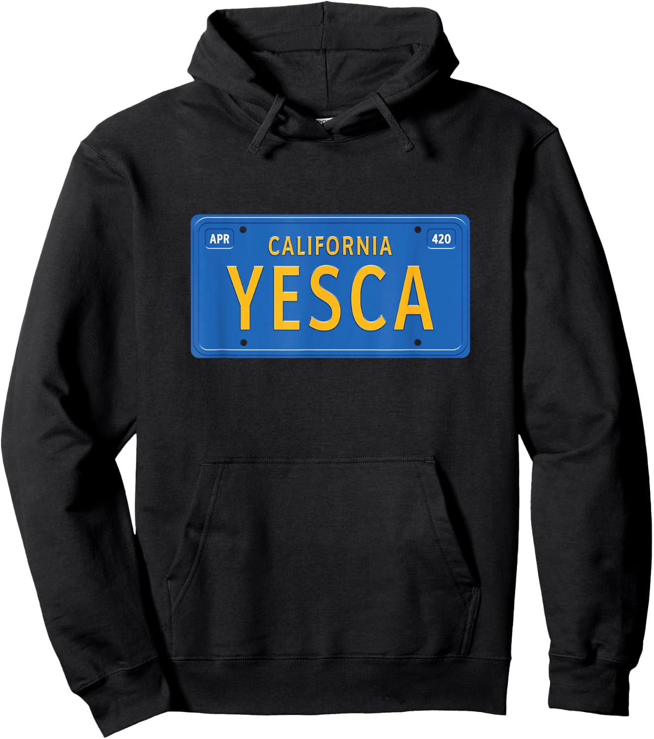 Yesca California Mota 420 Marijuana Hoodie - Hoodie | Black