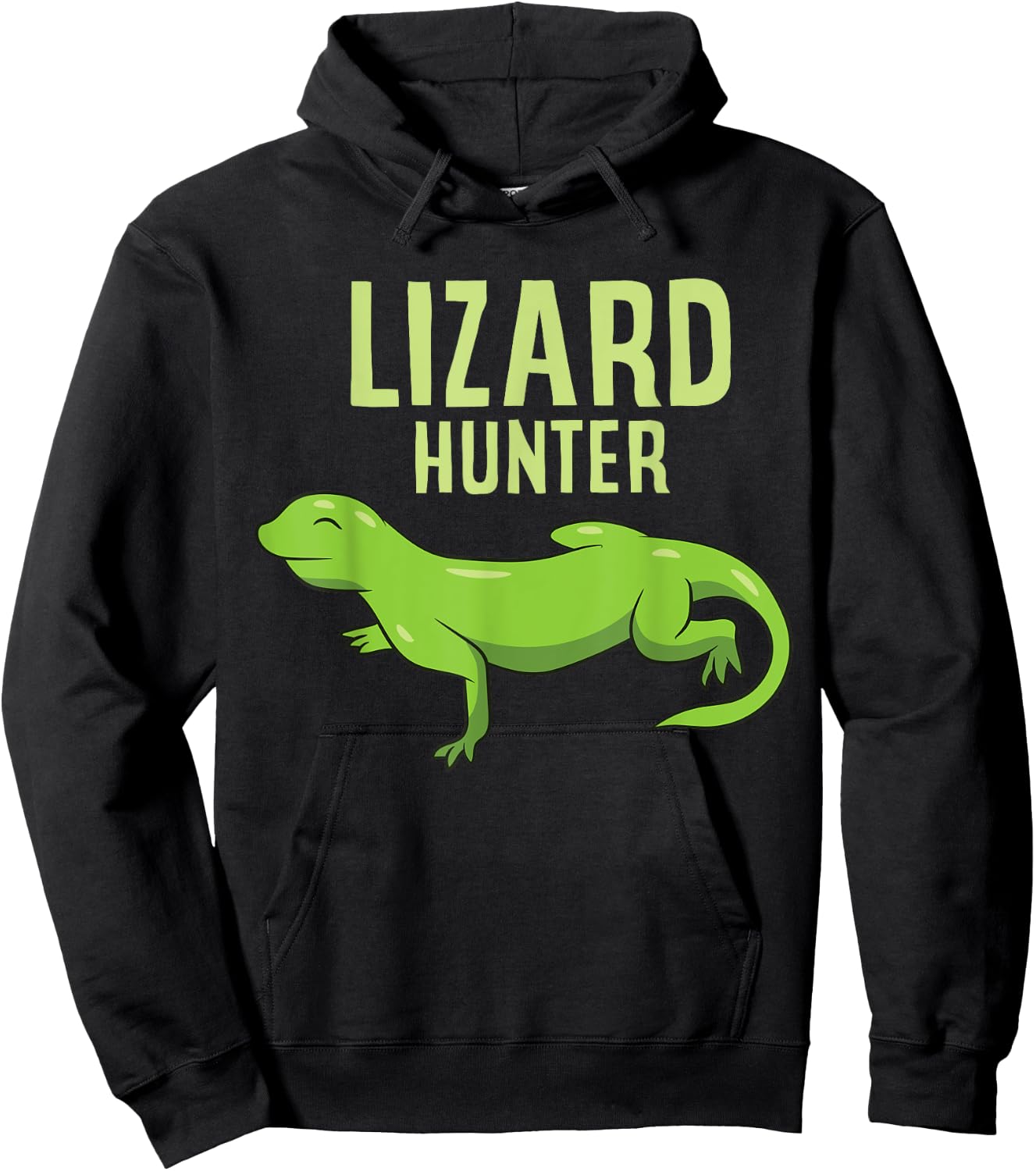 Funny Lizard Catcher Lizard Hunter Hoodie - Hoodie | Black
