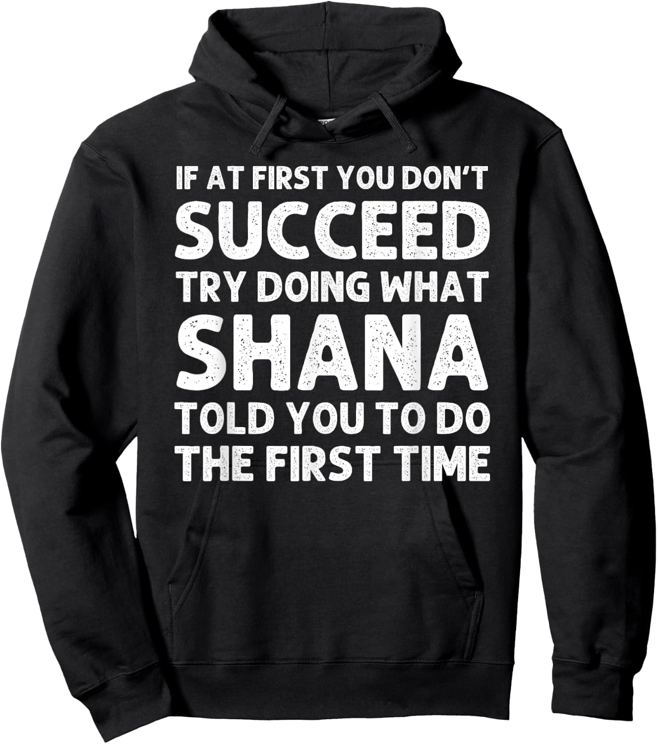 SHANA Name Personalized Birthday Funny Christmas Joke Hoodie - Hoodie | Black