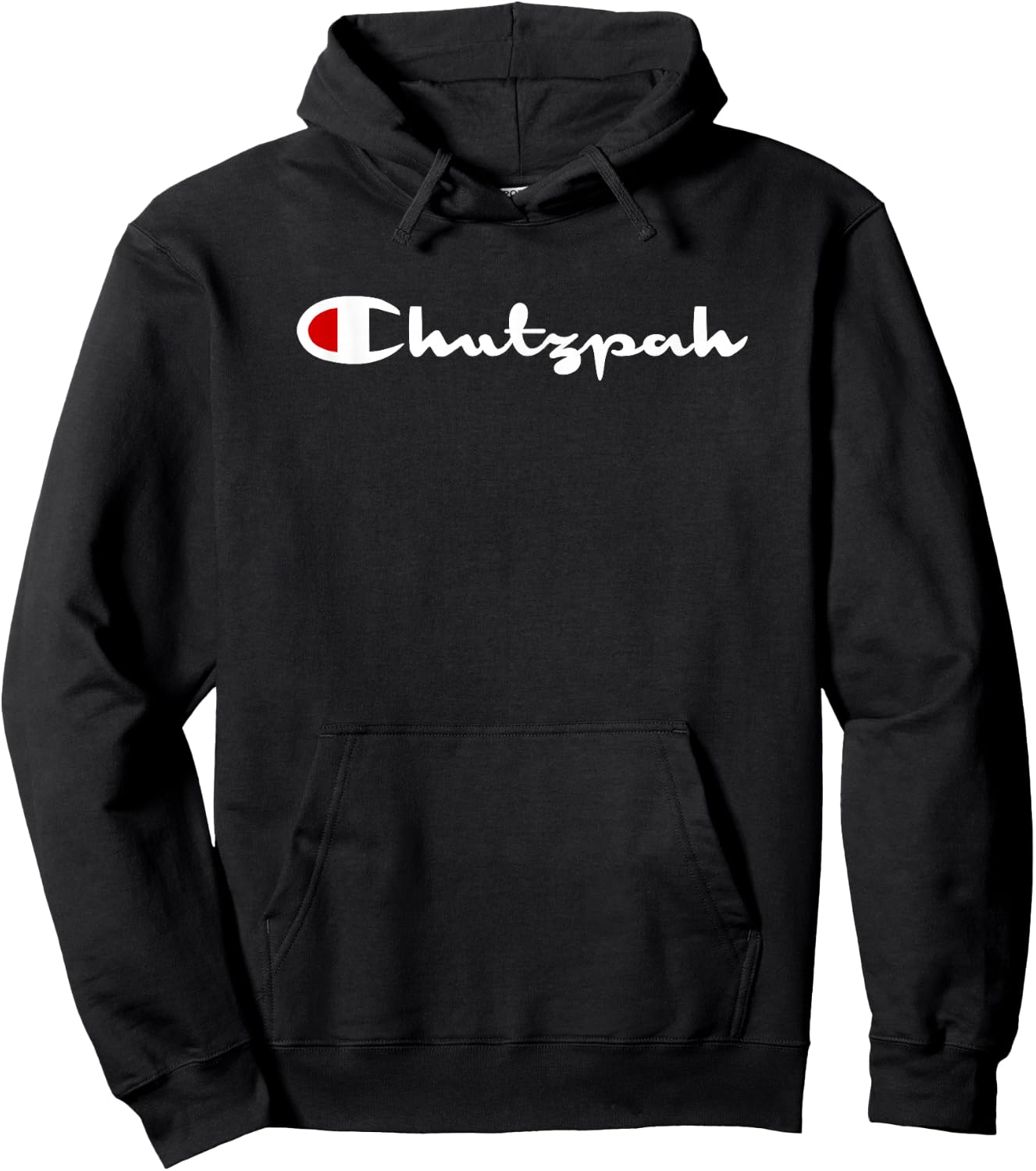 Chanukah Chutzpah Funny Jewish Retro 90s Style Humor Hoodie - Hoodie | Black
