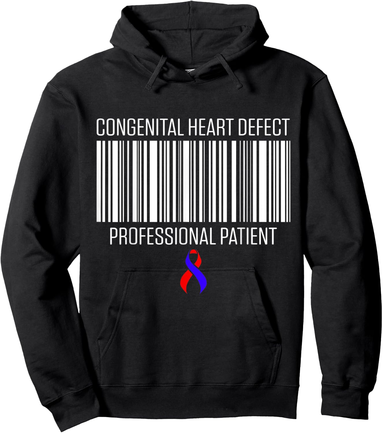 Congenital Heart Disease Defect Survivor Patient CHD Warrior Hoodie - Hoodie | Black