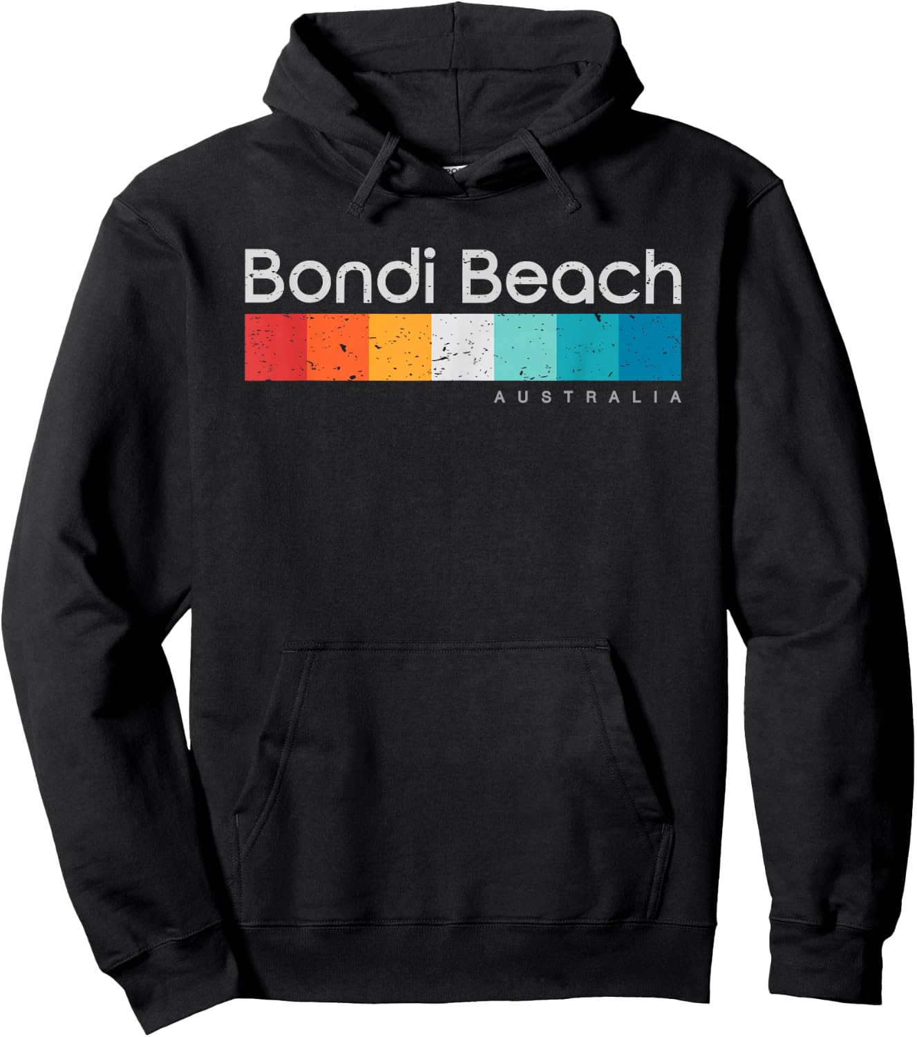Bondi Beach Australia Retro Design Hoodie - Hoodie | Black