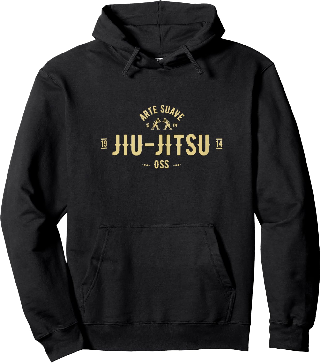 Brazilian Jiu Jitsu shirt Arte Suave Oss BJJ t shirt Hoodie - Hoodie | Black