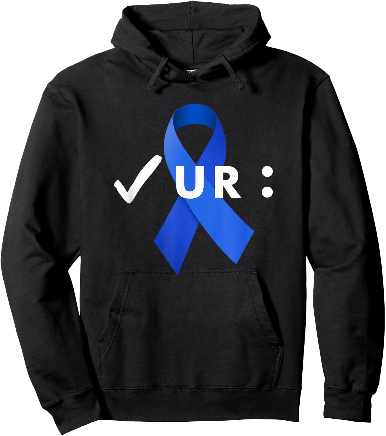 Check Your Colon, Colonoscopies. Colon Cancer Awareness Hoodie - Hoodie | Black