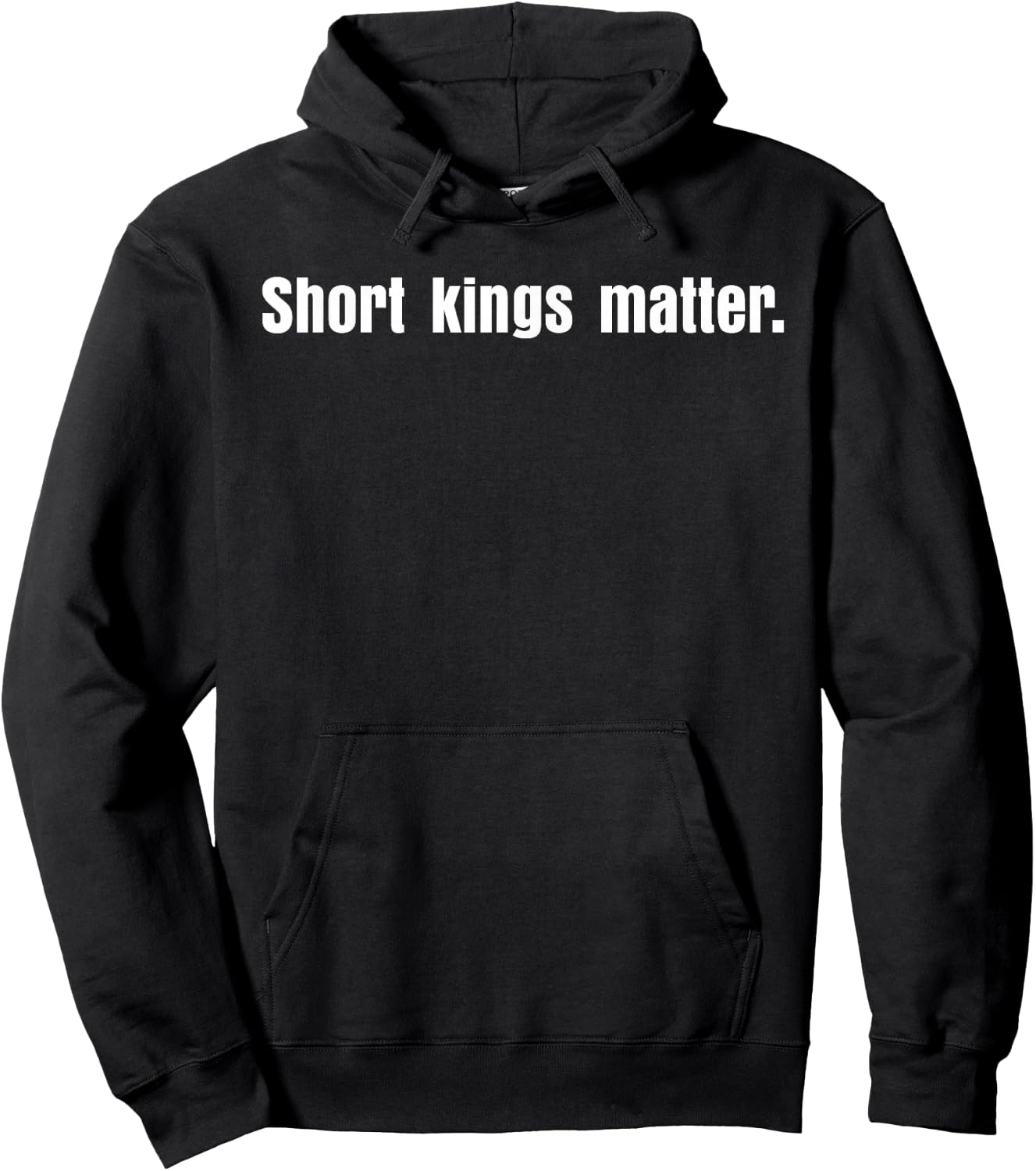 Short Kings Matter Empowering Men's Funny Hoodie - Hoodie | Black