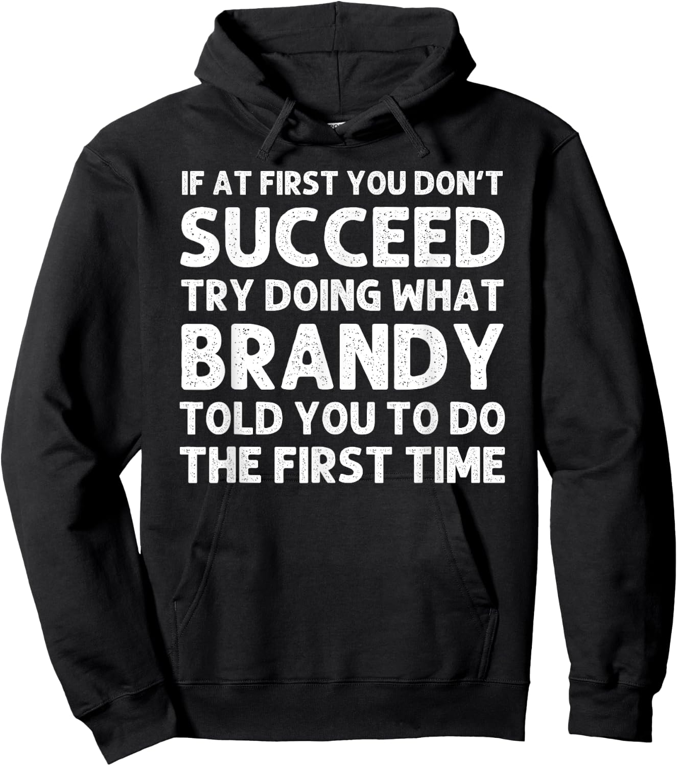 BRANDY Name Personalized Birthday Funny Christmas Joke Hoodie - Hoodie | Black