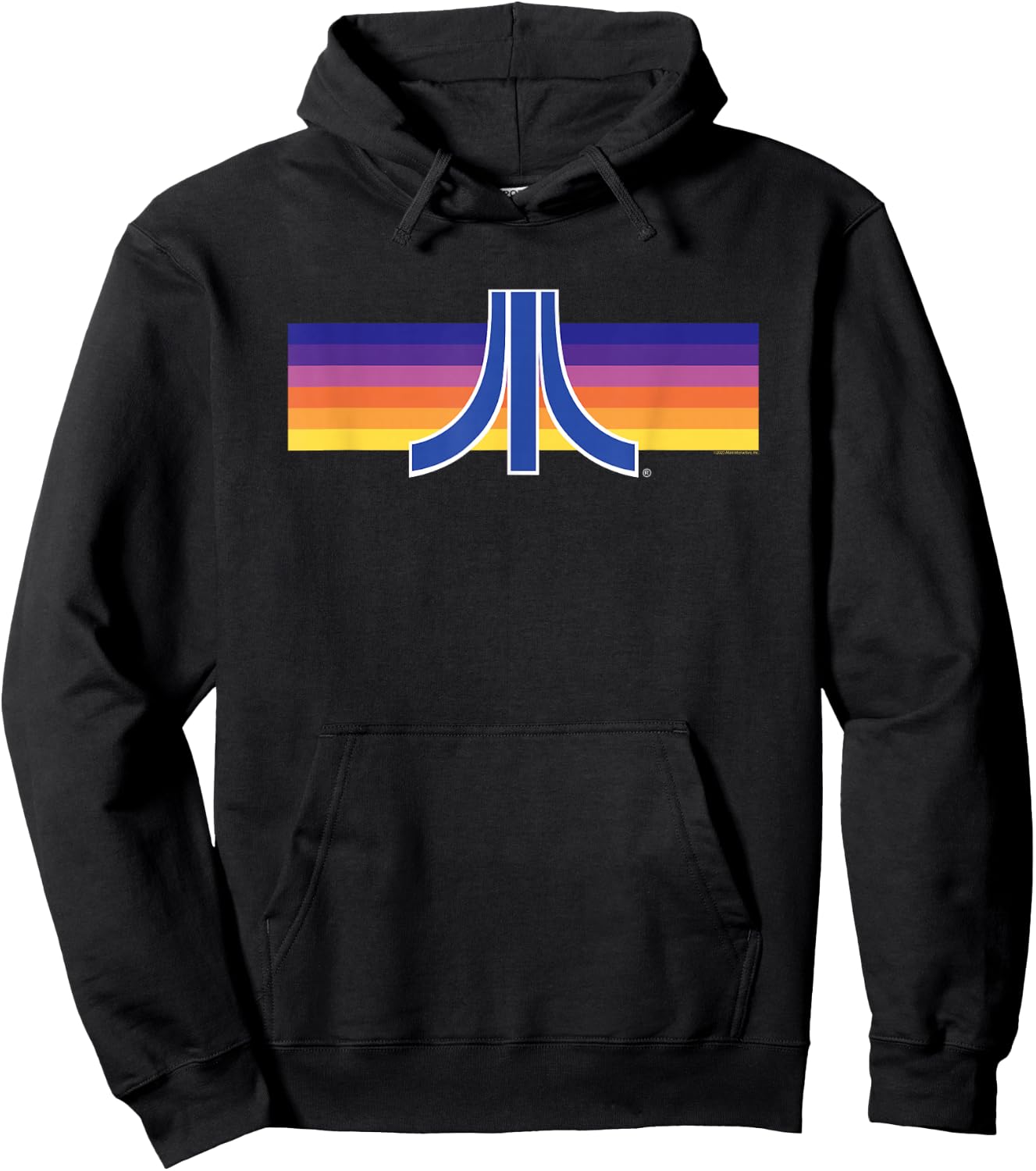 Atari Retro Sunset Vintage Gaming Logo Hoodie - Hoodie | Black