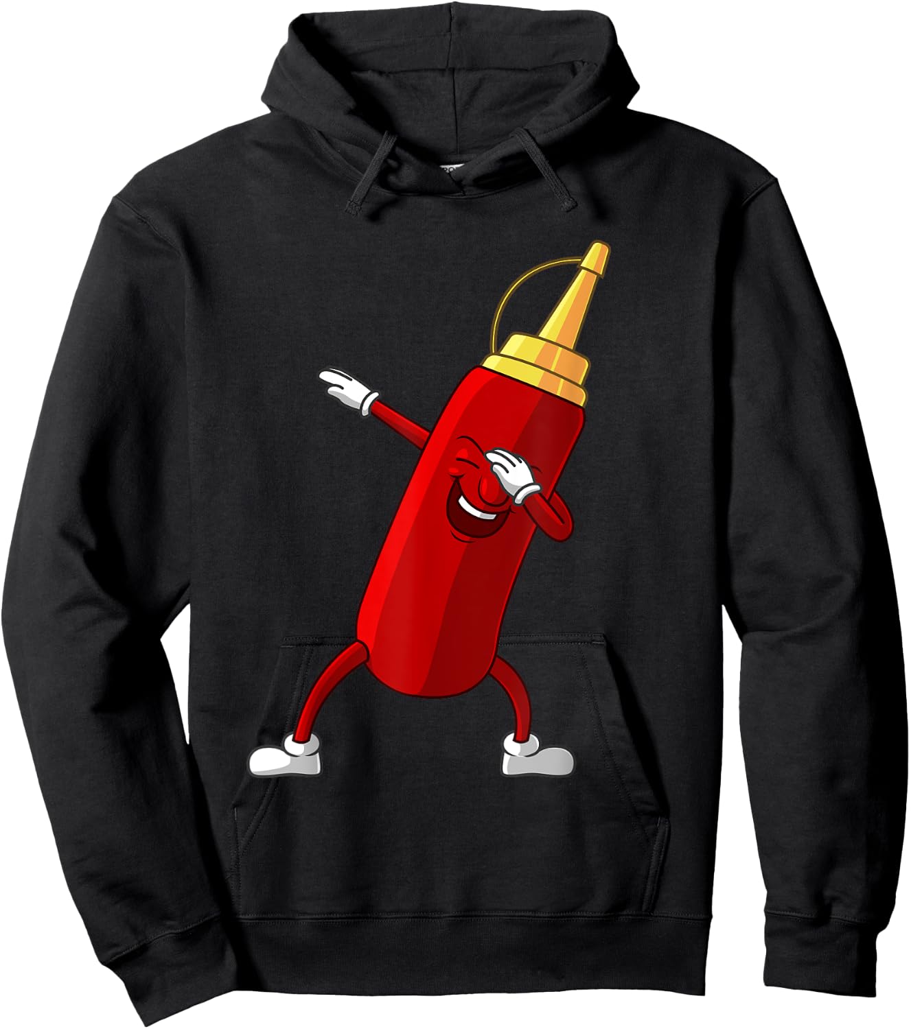 Funny Dabbing Ketchup Lover Gift Kids Boy Cute Condiment Hoodie - Hoodie | Black