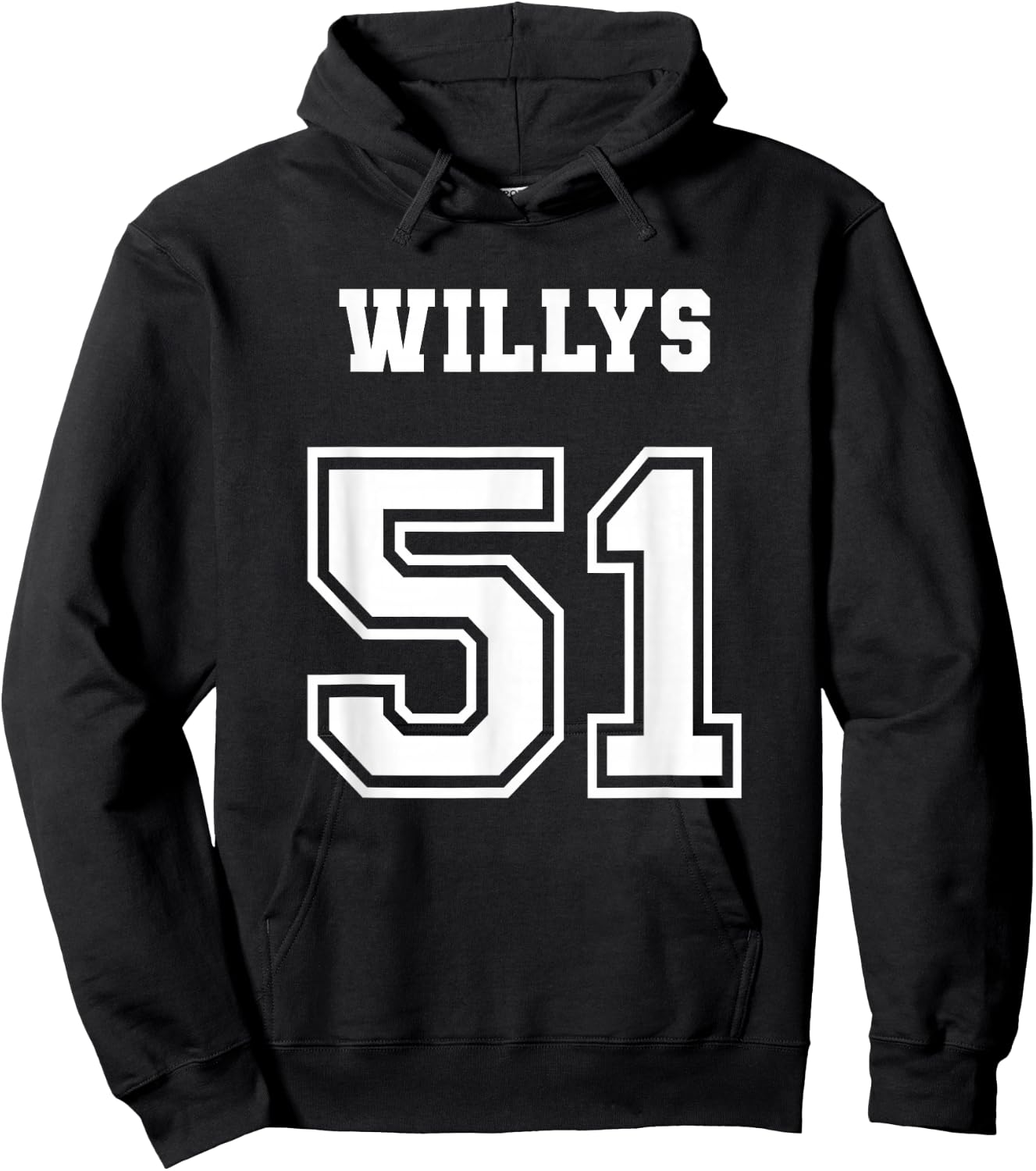 Jersey Style 51 1951 Willys 4x4 Vintage MB Army Truck Car Hoodie - Hoodie | Black