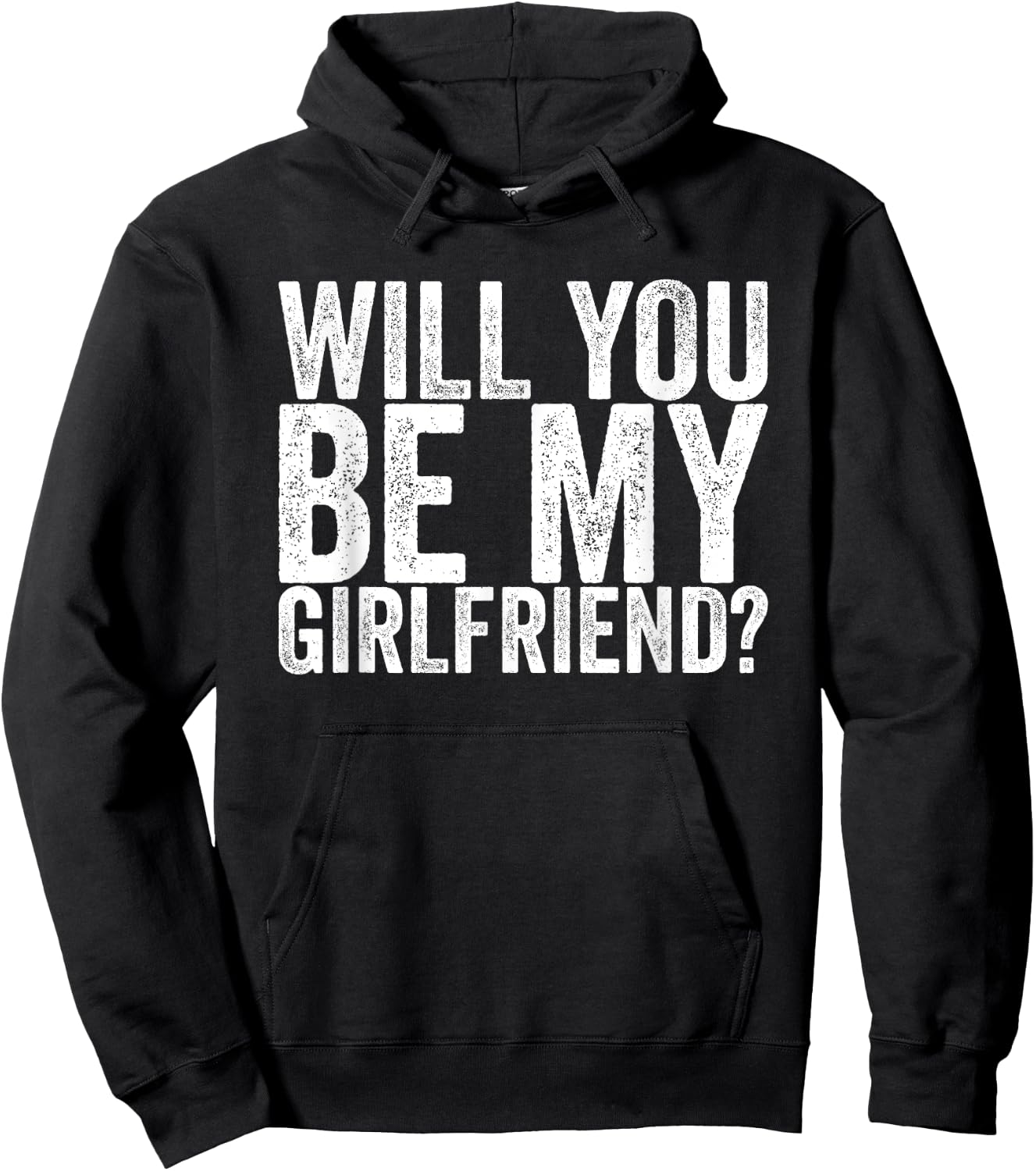 Will you be my girlfriend Hoodie - Hoodie | Black