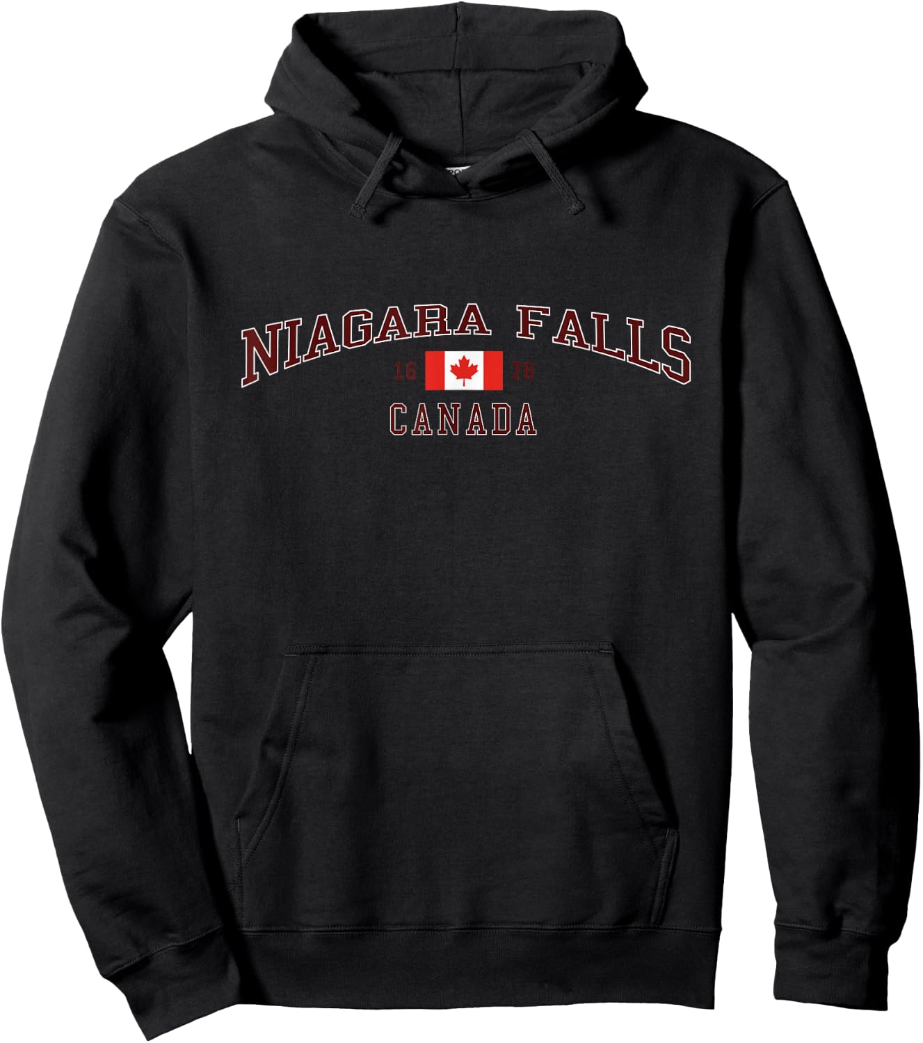 Niagara Falls Canada Flag Hoodie - Hoodie | Black