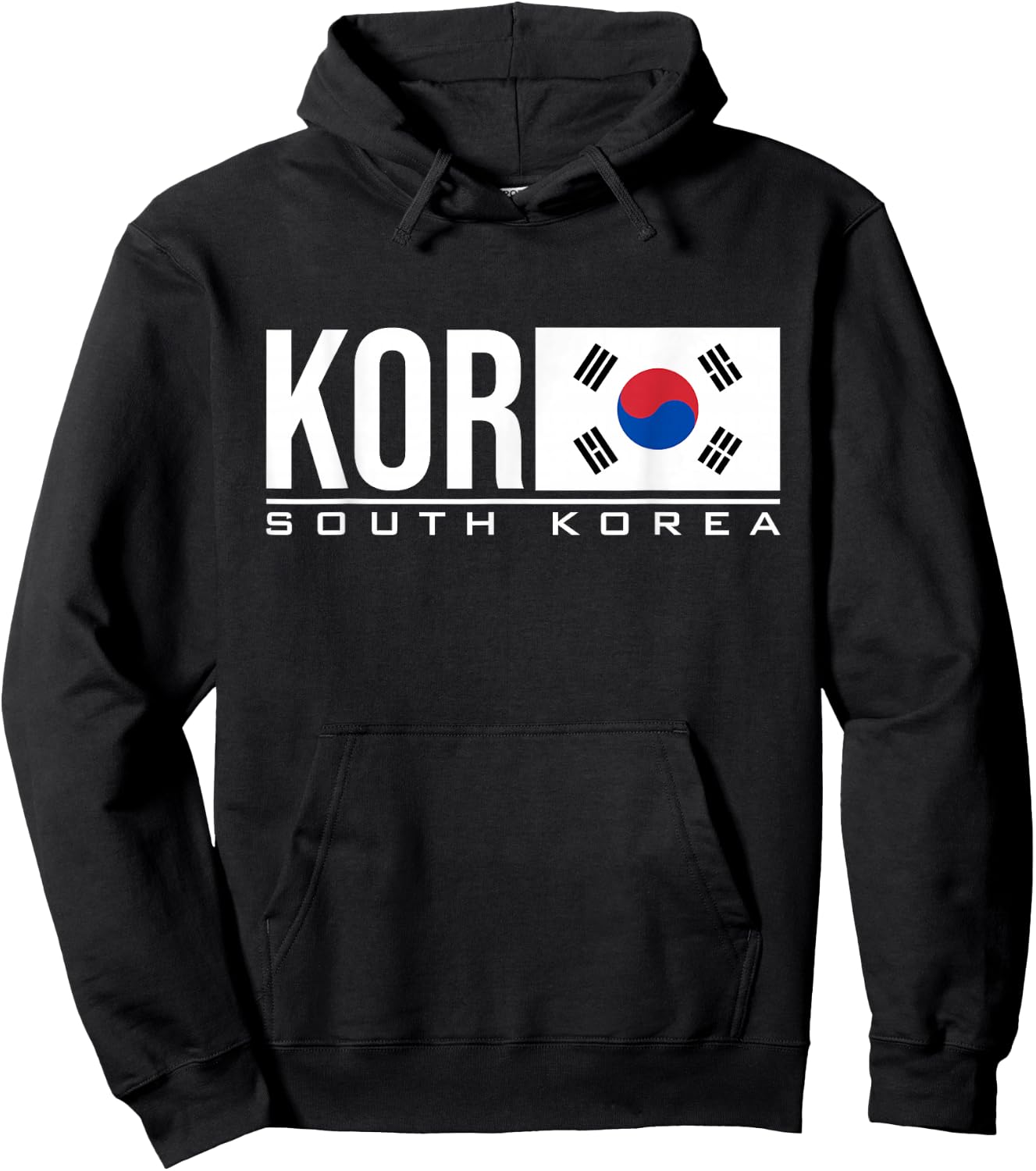 South Korea Flag Korean Country Code Kor Sports Games Hoodie - Hoodie | Black