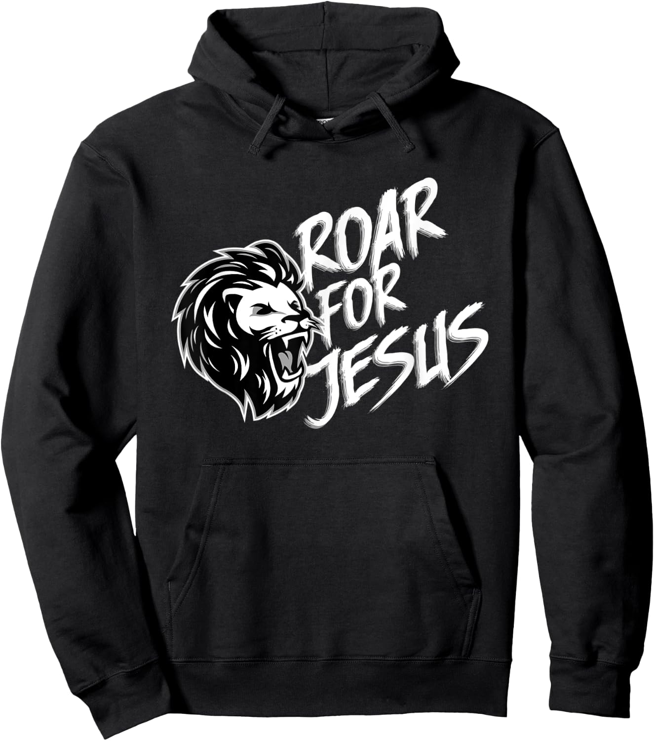 Roar For Jesus Funny Lion VBS Christian Gift Men Women Kids Hoodie - Hoodie | Black