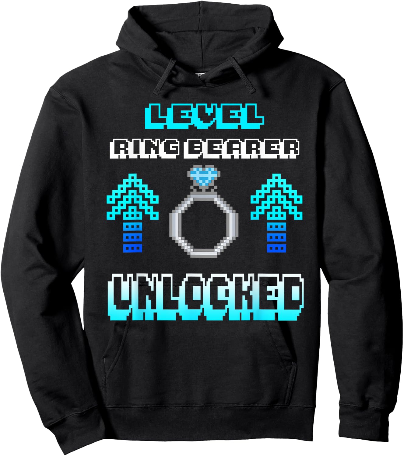 Level Ring Wedding Bearer Unlocked Boys Security Kids Gift Hoodie - Hoodie | Black