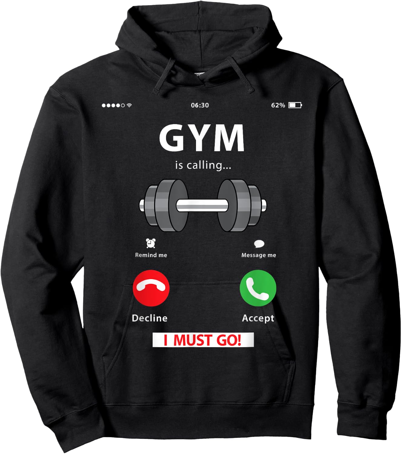 Funny Gym Lover Gift | Workout, Fitness, Weightlifting Humor Hoodie - Hoodie | Black