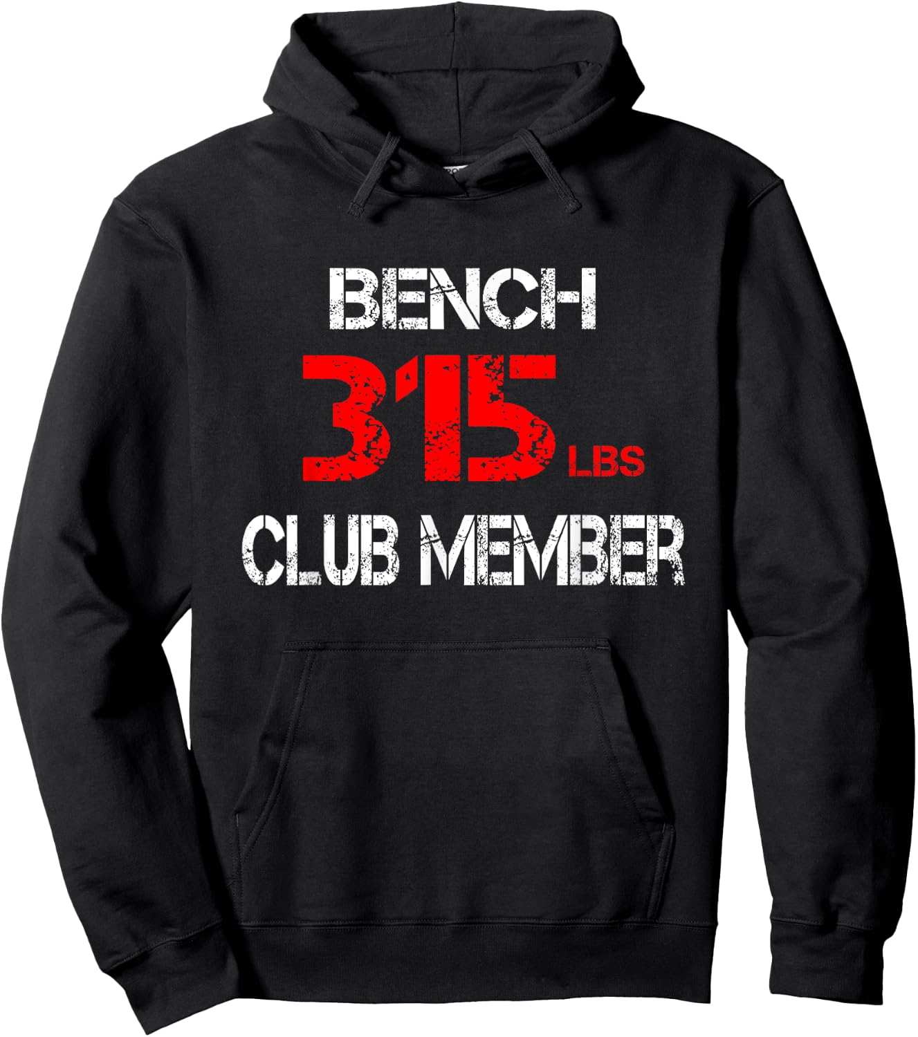 Bench 315lbs Club Member Hoodie - Hoodie | Black