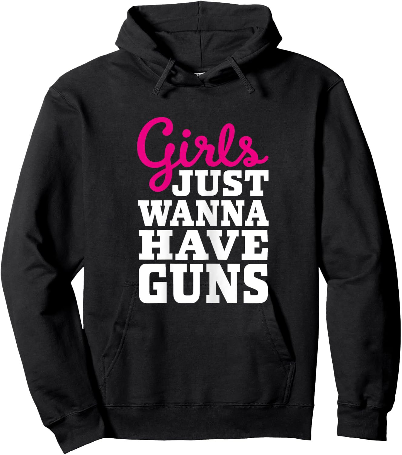 Classic Female Gun Owner Design - Girls Just Wanna Have Guns Hoodie - Hoodie | Black