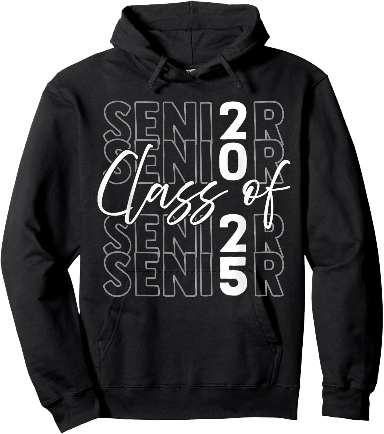 Senior Class of 2025 Graduation Party Senior Hoodie - Hoodie | Black