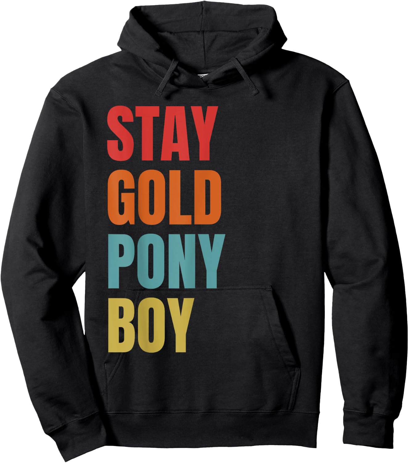 Stay Gold Ponyboy Hoodie - Hoodie | Black