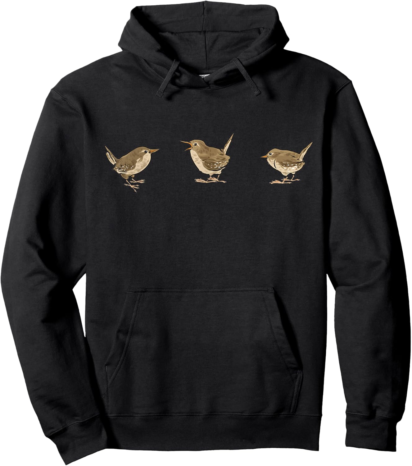 Wren Bird Lover Birding Wren , Small, Black Hoodie - Hoodie | Black
