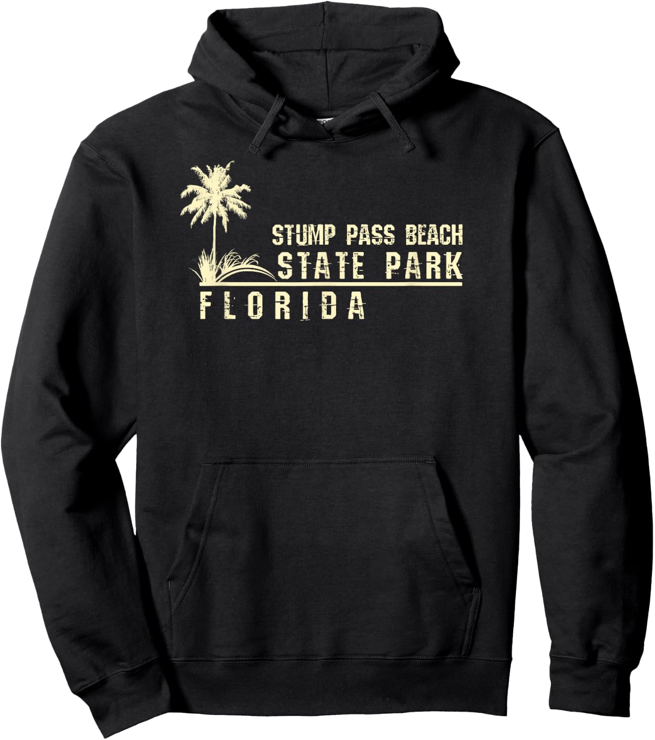 Florida Souvenir Gift Stump Pass Beach State Park Hoodie - Hoodie | Black