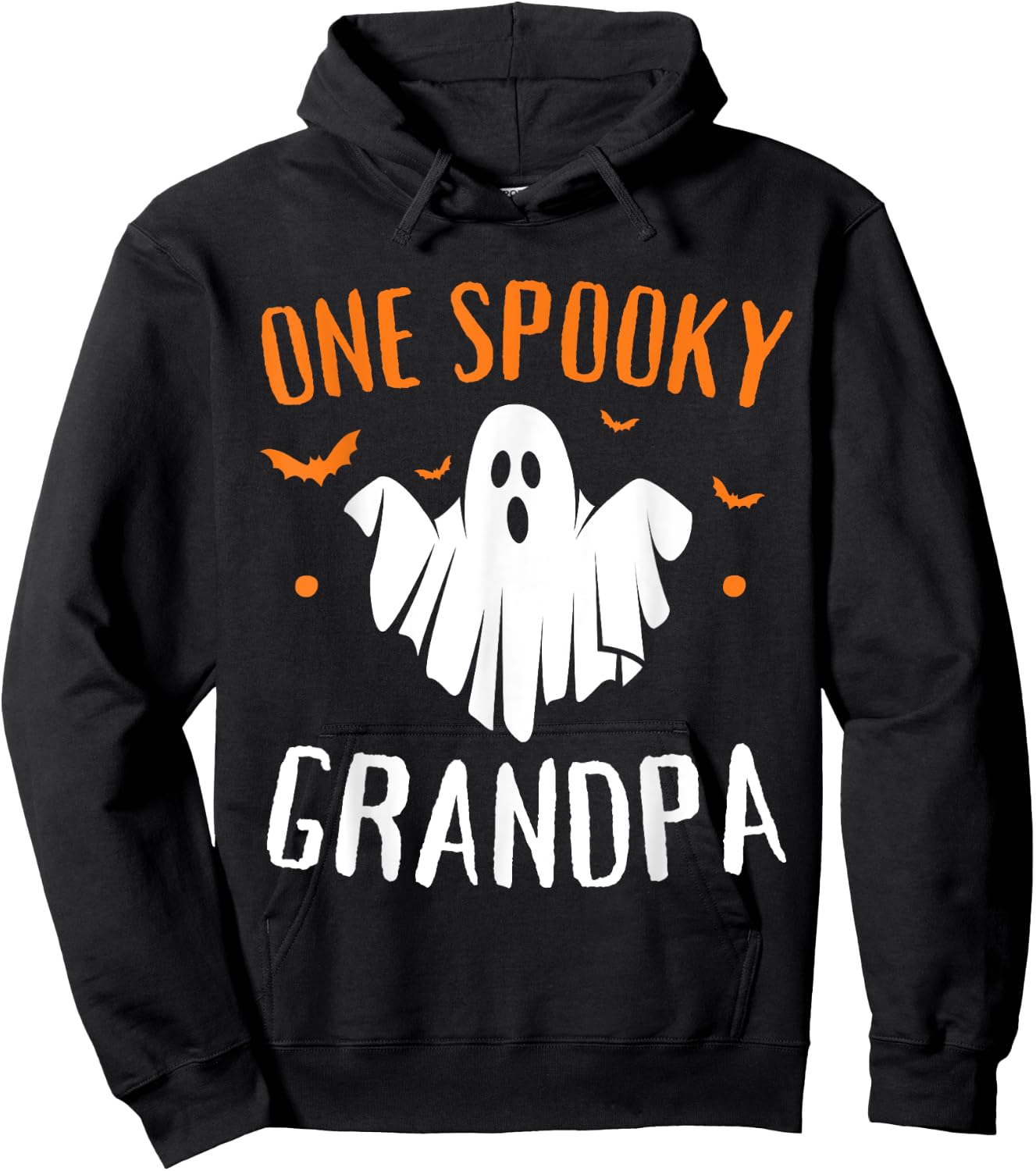 One Spooky Grandpa Shirt Funny Halloween Matching Family Hoodie - Hoodie | Black